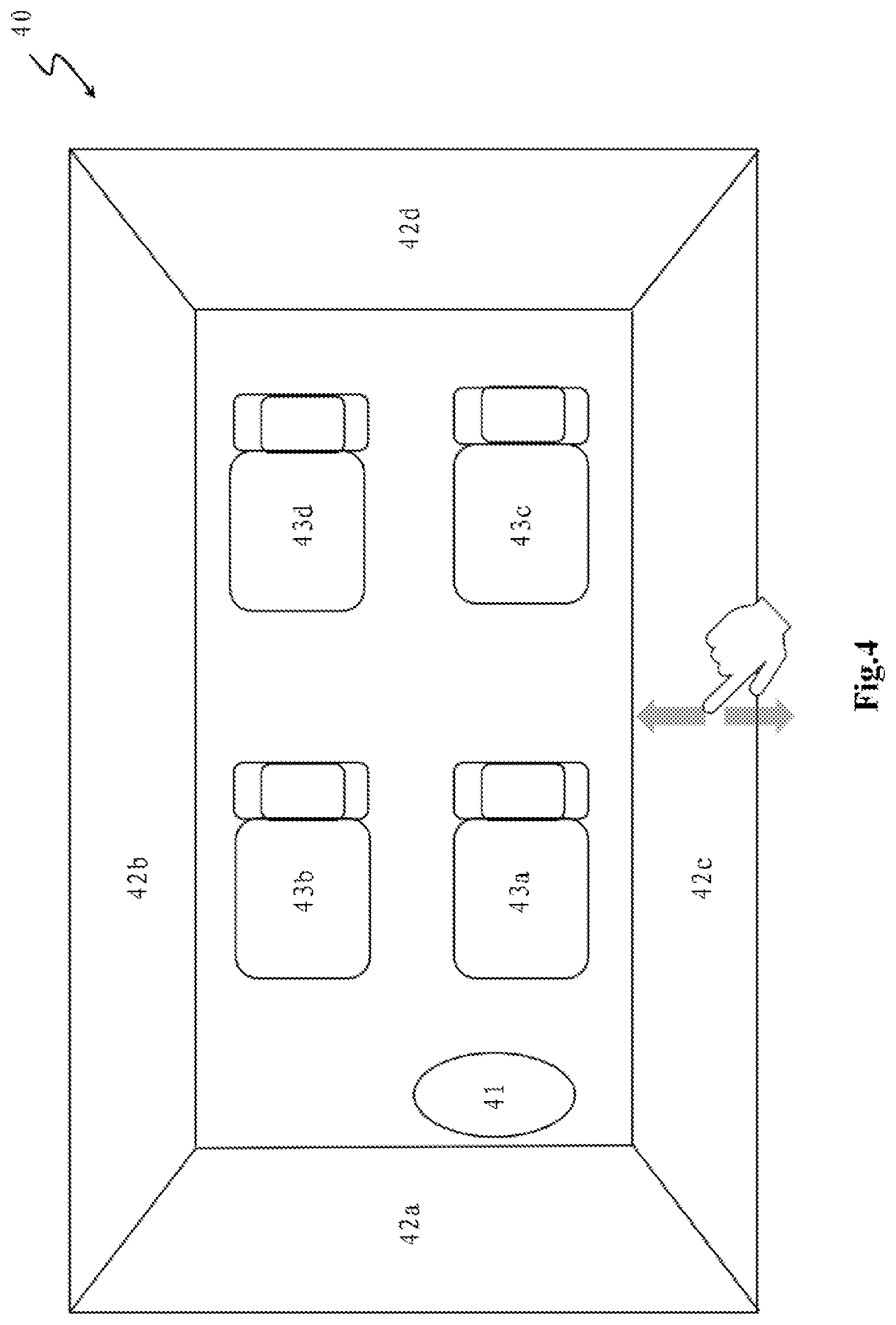 Patent US12472892 Figure 3 – Vehicle having a living room mode