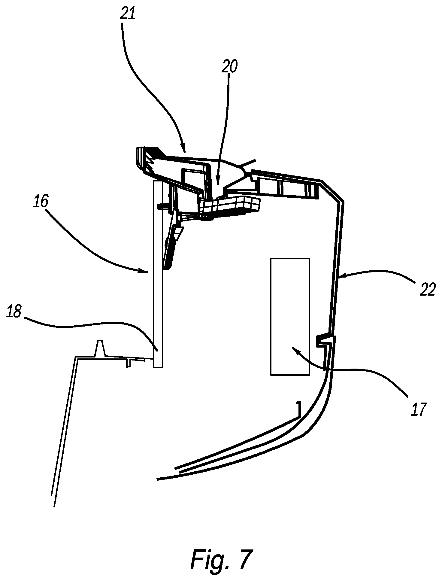 Patent US12472895 Figure 7 – Energy absorbing reinforcement structure for a vehicle