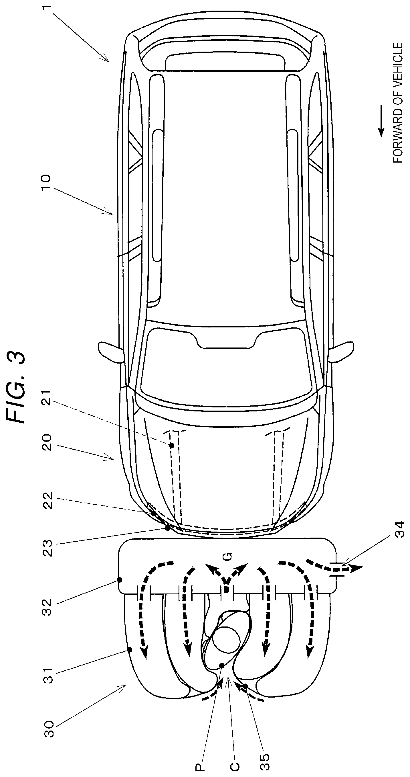Patent US12472896 Figure 3 – Airbag apparatus