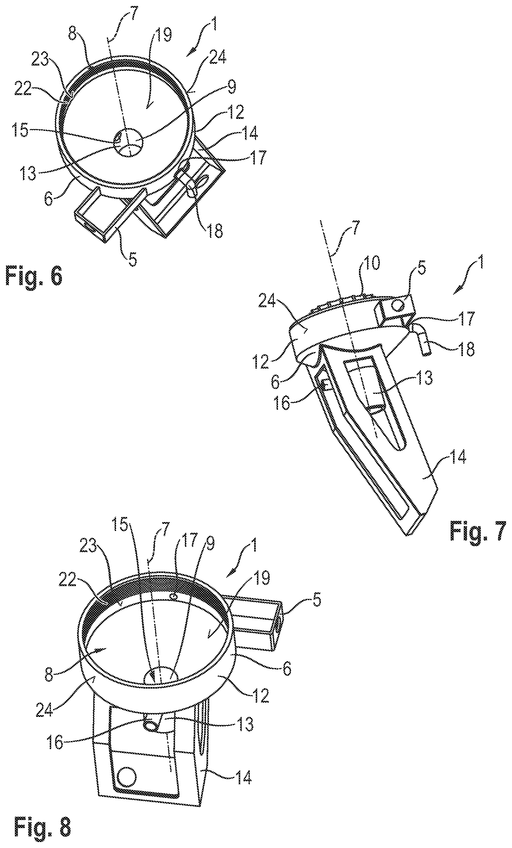 Patent US12472905 Figure 3 – Filler neck of a water tank of a motor vehicle