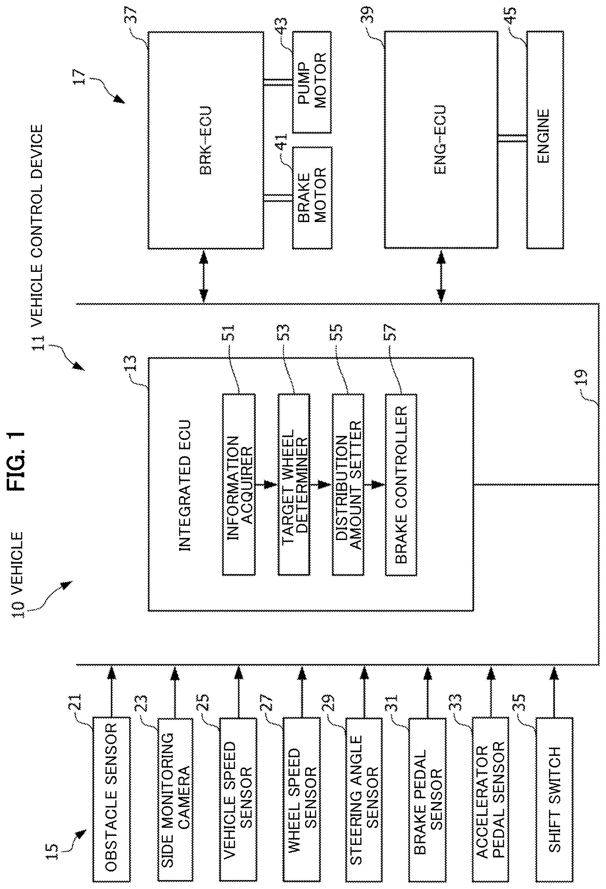 Patent US12472916 — Vehicle control device — Figure 1