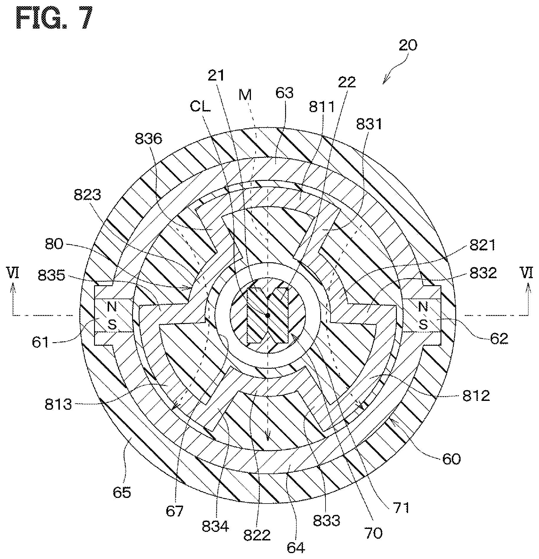 Patent US12472917 Figure 7 – Brake system