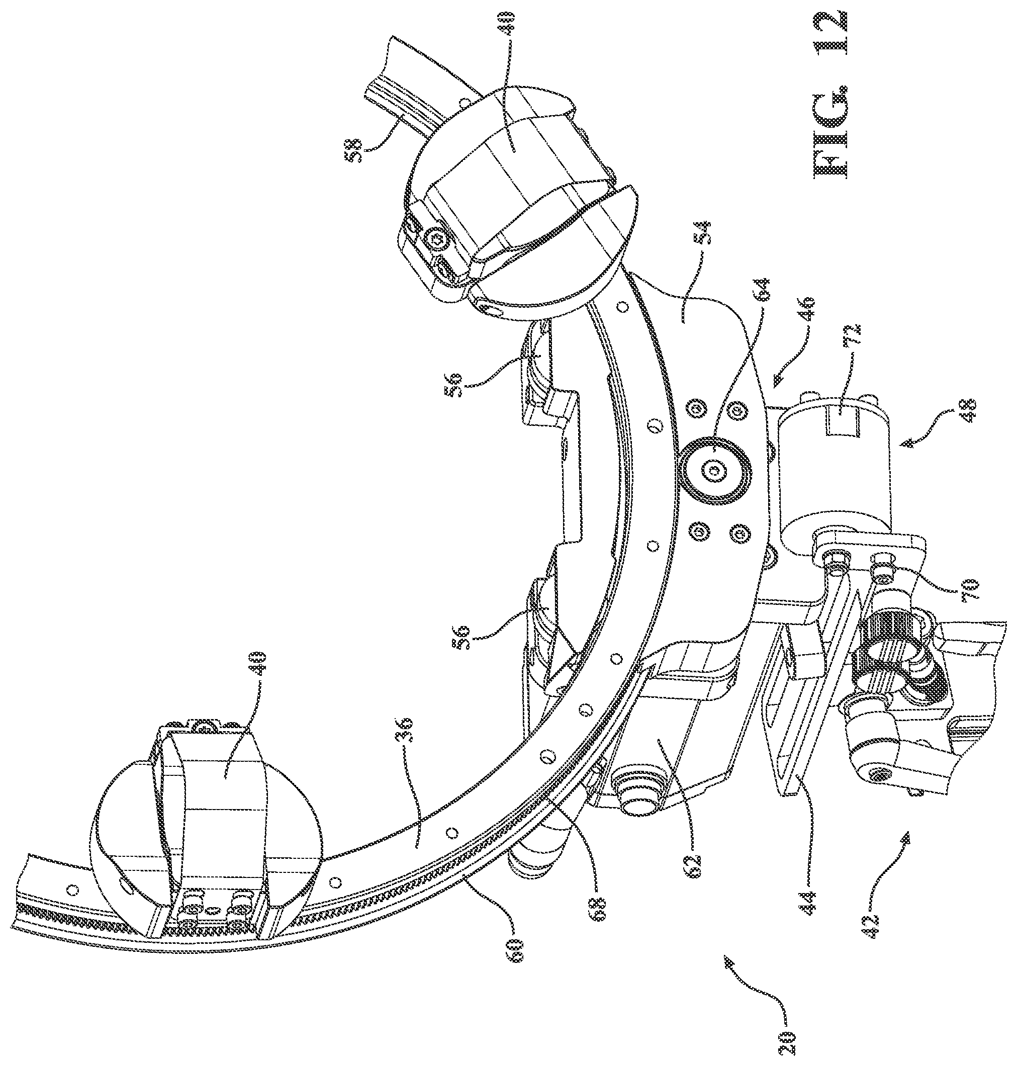 Patent US12472920 Figure 12 – System and method for force compensation in a robotic driving system