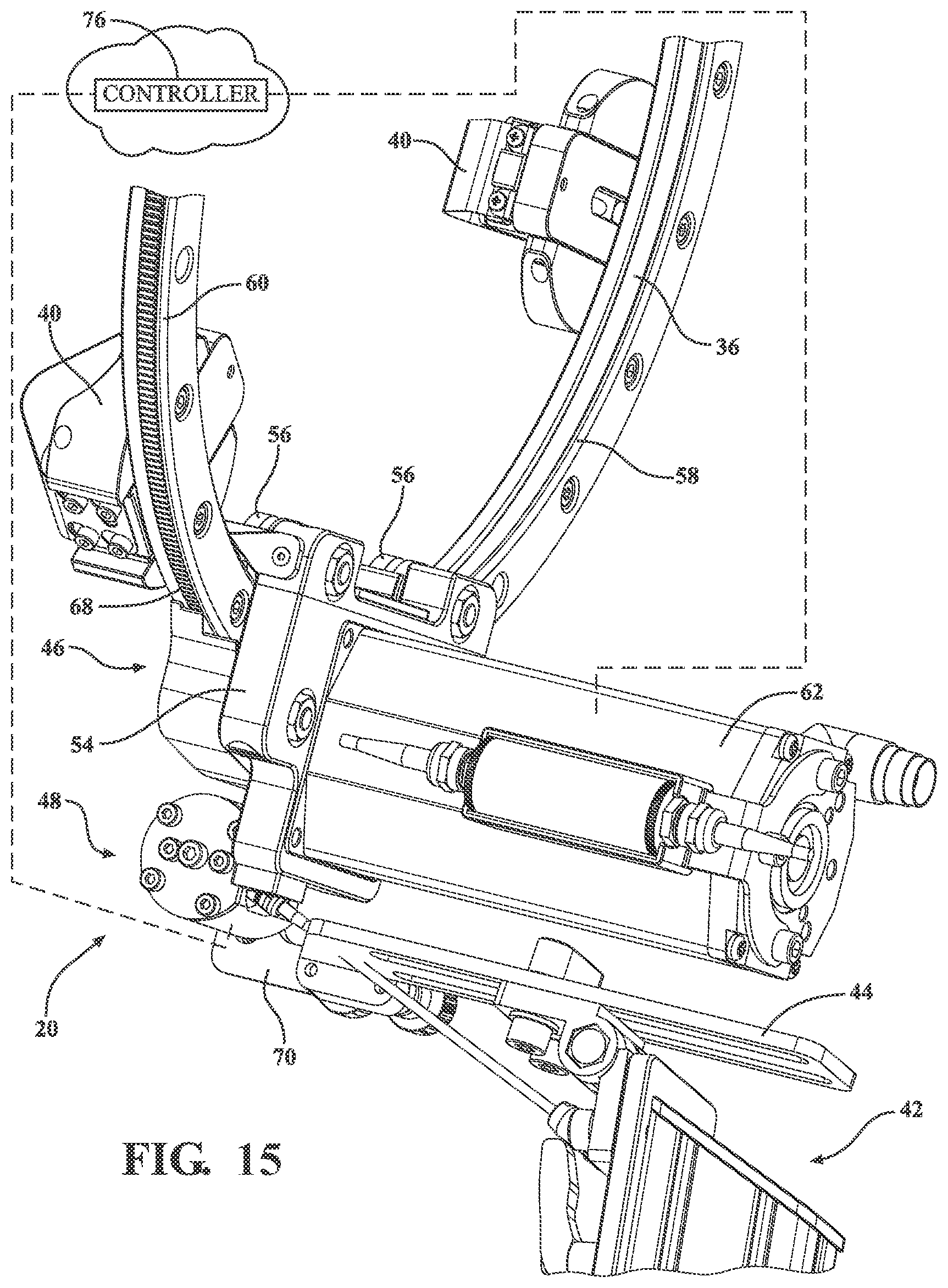 Patent US12472920 Figure 15 – System and method for force compensation in a robotic driving system
