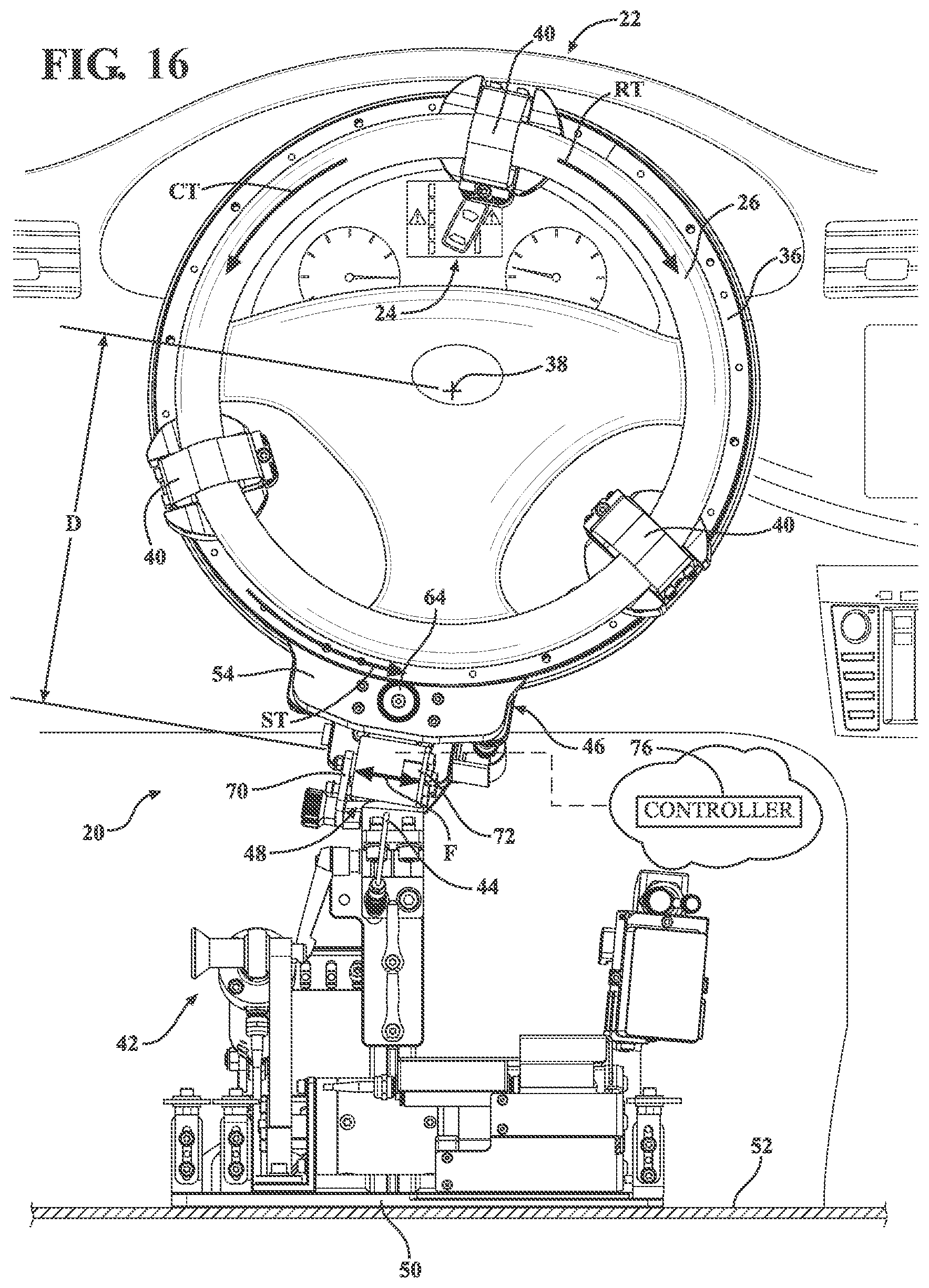 Patent US12472920 Figure 16 – System and method for force compensation in a robotic driving system