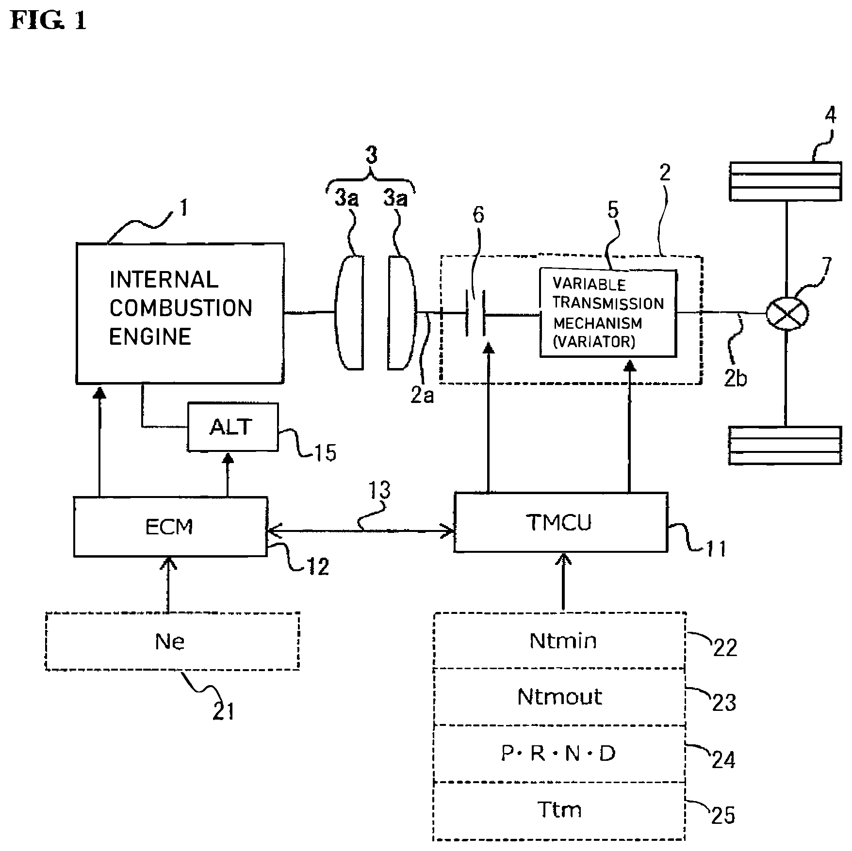 Patent US12472929 Figure 1 – Electric power generation load reduction method and electric power generation load reduction apparatus for internal combustion engine for vehicle