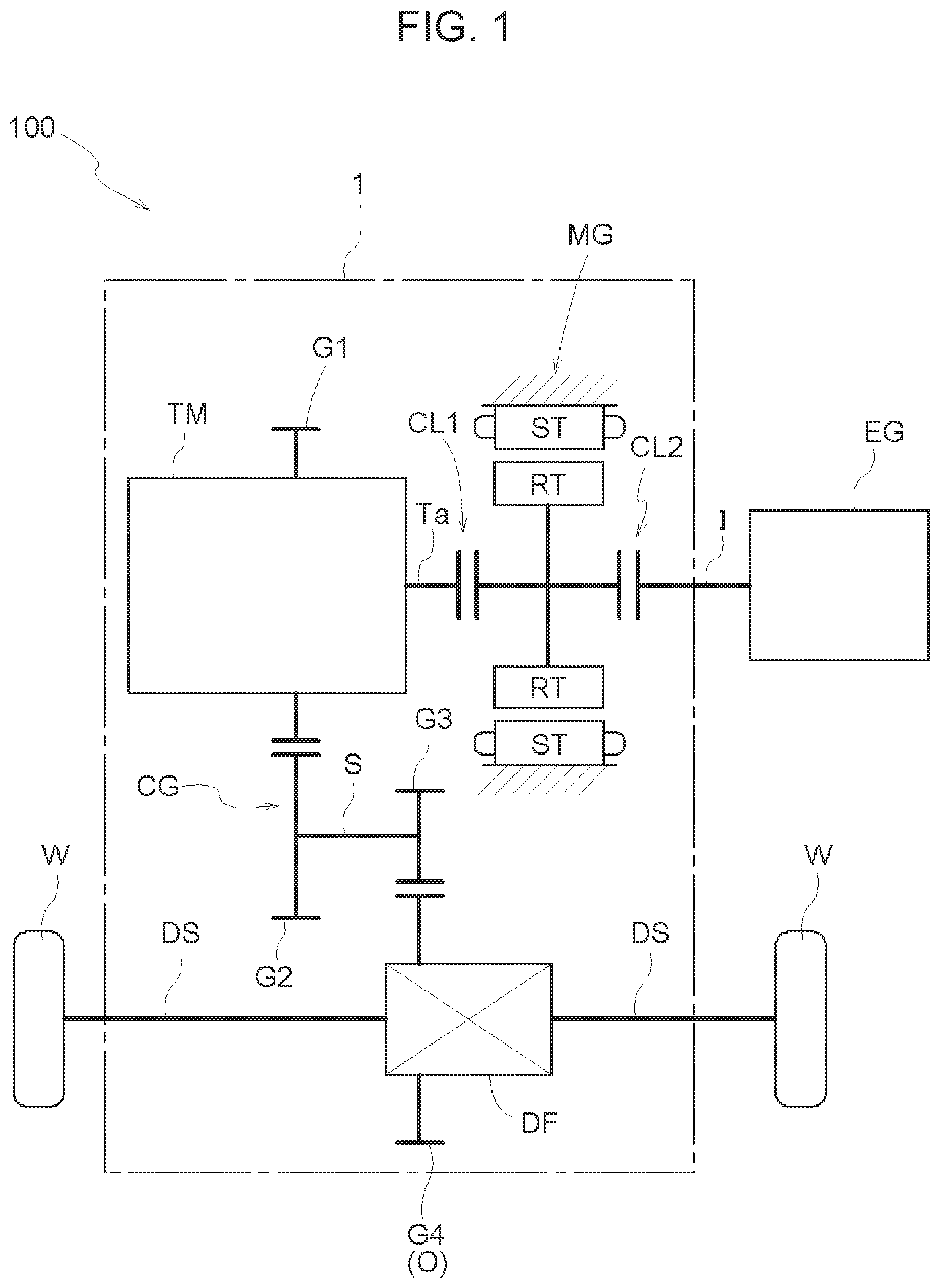 Patent US12472933 — Vehicle drive device — Figure 1