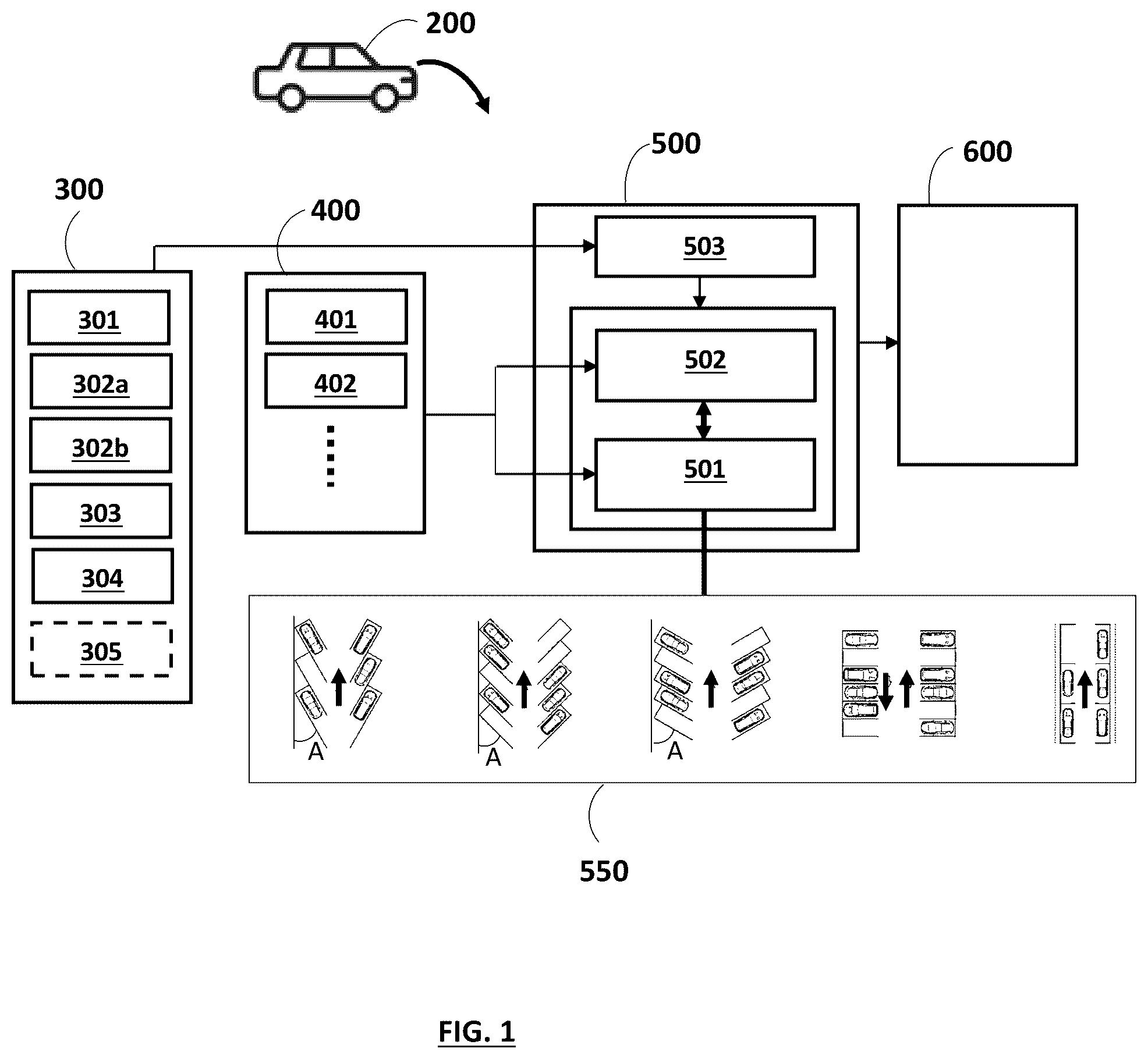 Patent US12472936 Figure 1 – Method of determining parking area layout