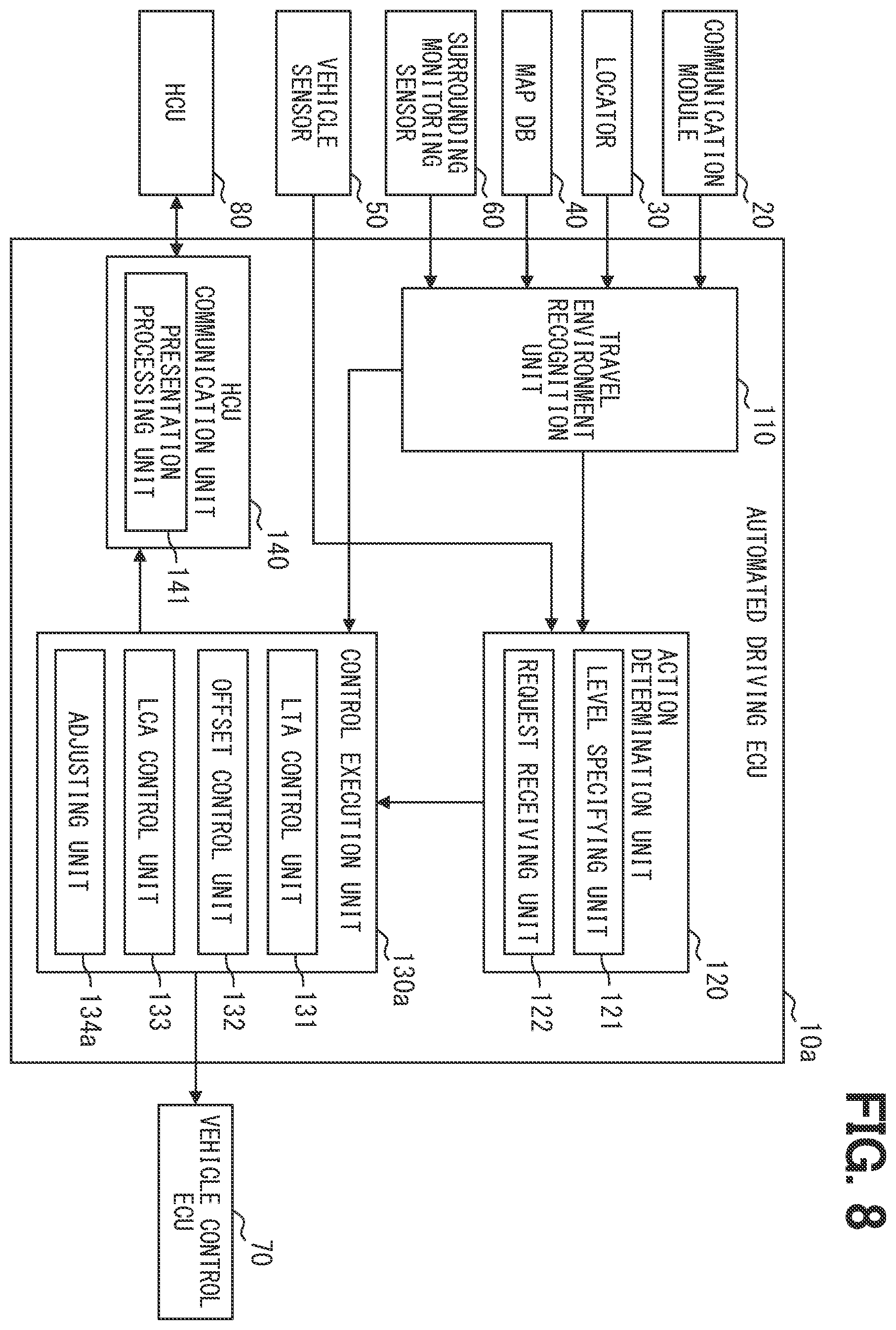 Patent US12472950 Figure 6 – Control device for vehicle and control method for vehicle