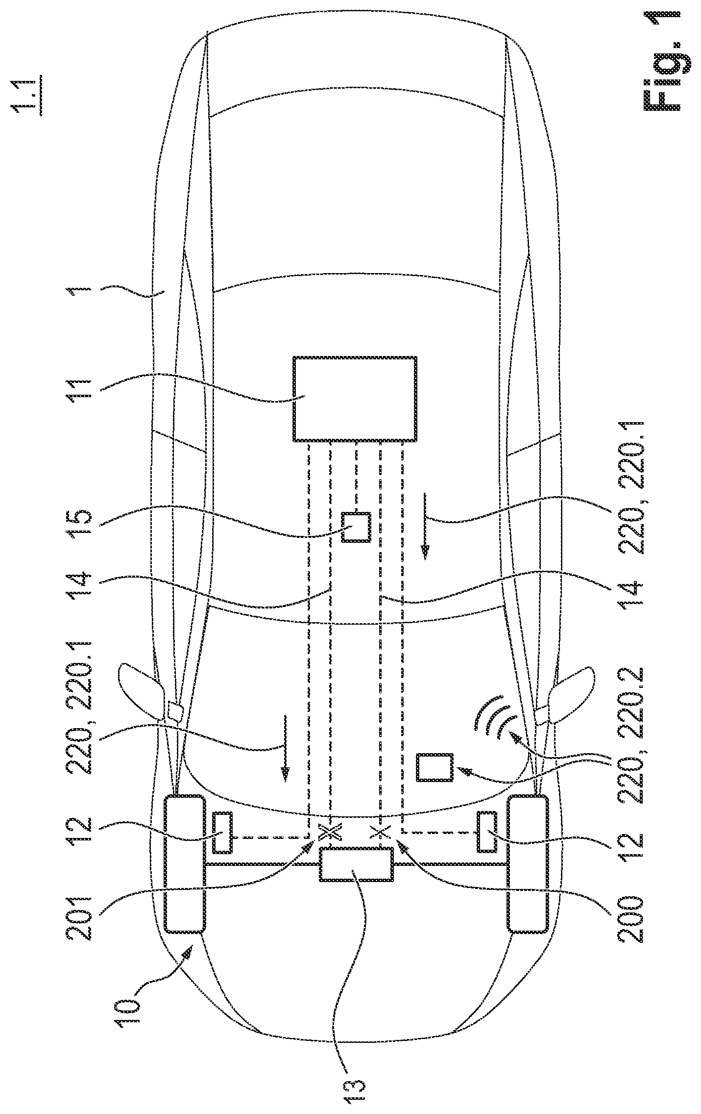 Patent US12472951 — Method for operating a transportation vehicle, computer program product and transportation vehicle — Figure 1