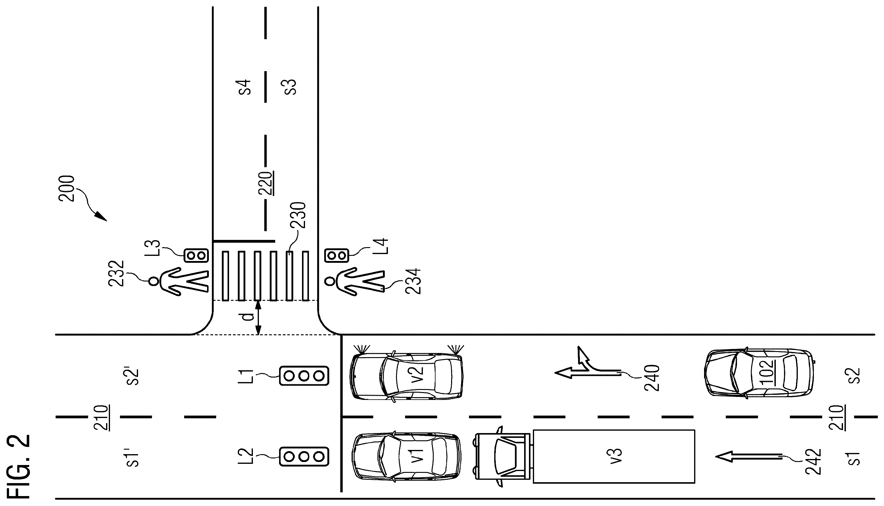 Patent US12472953 Figure 2 – Device and method for determining a lane change recommendation for a vehicle