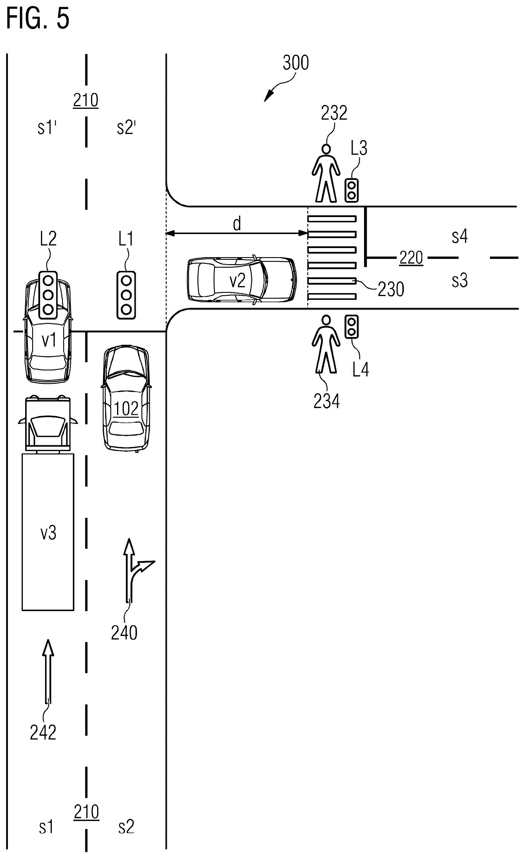 Patent US12472953 Figure 5 – Device and method for determining a lane change recommendation for a vehicle