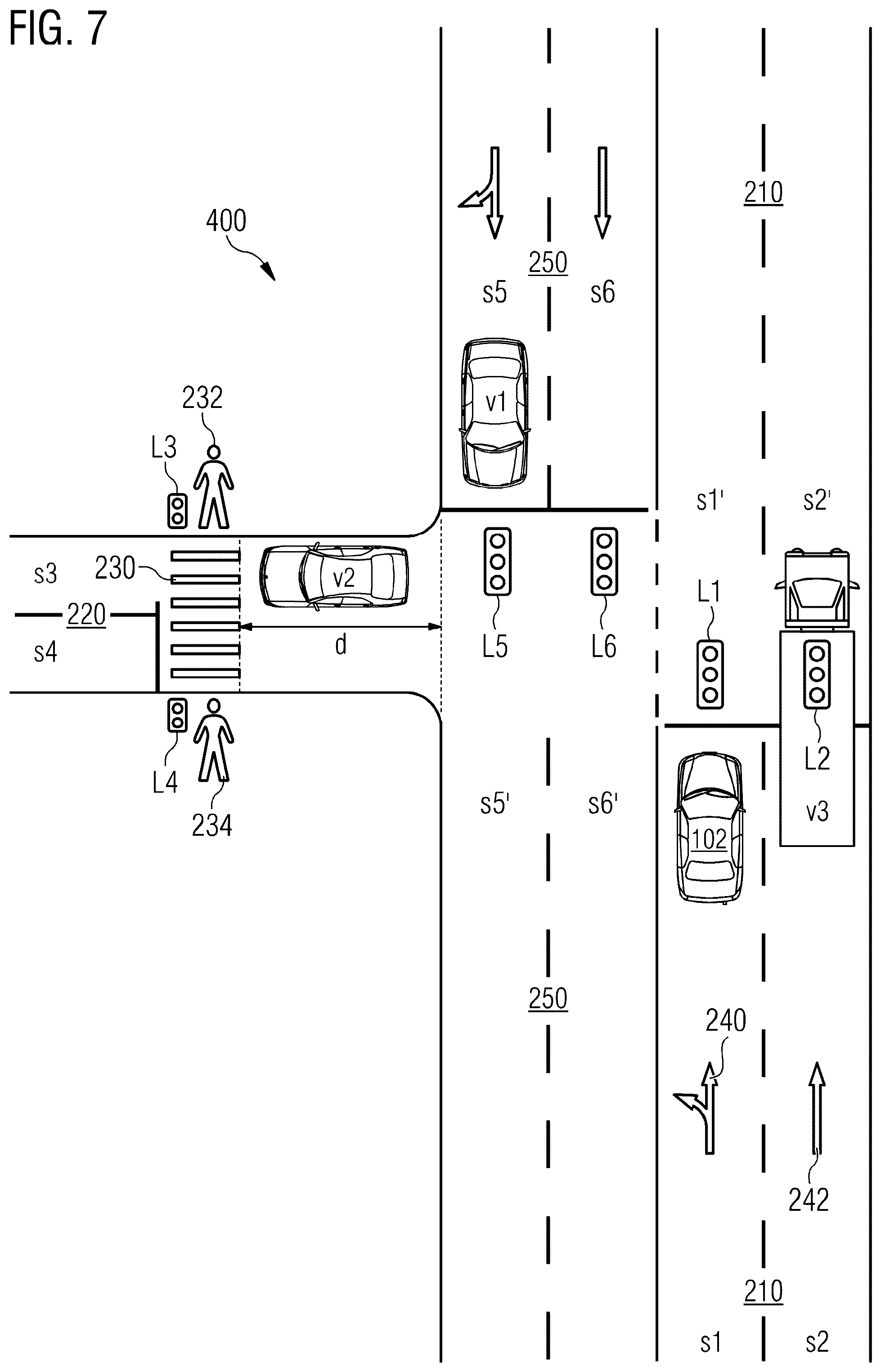 Patent US12472953 Figure 7 – Device and method for determining a lane change recommendation for a vehicle