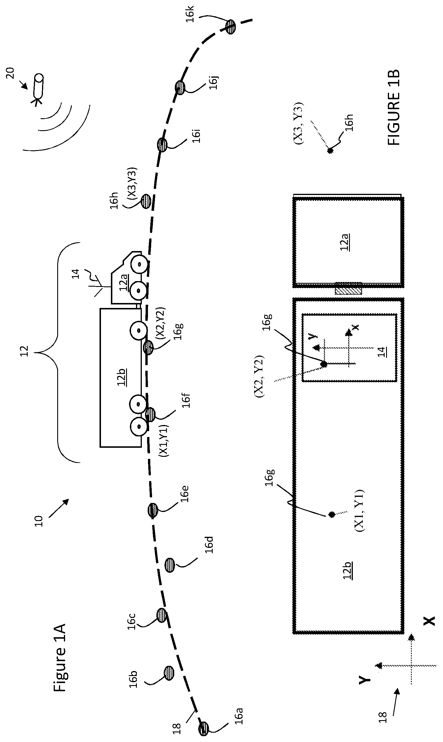 Patent US12472958 Figure 1 – Vehicle localization system