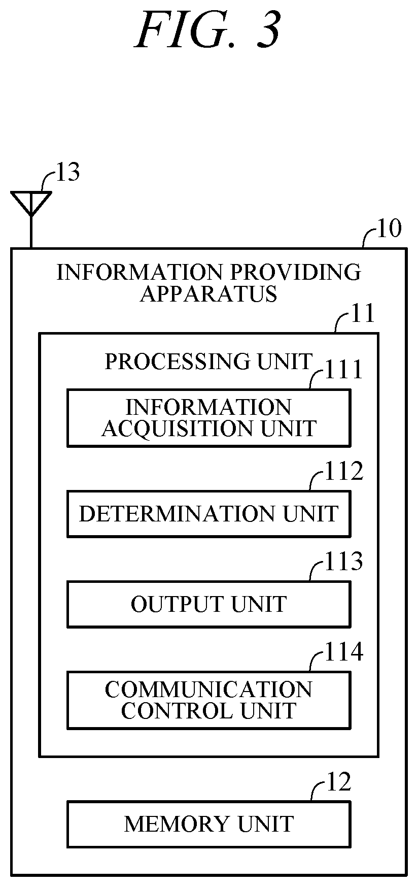 Patent US12472970 Figure 3 – Information providing apparatus and system