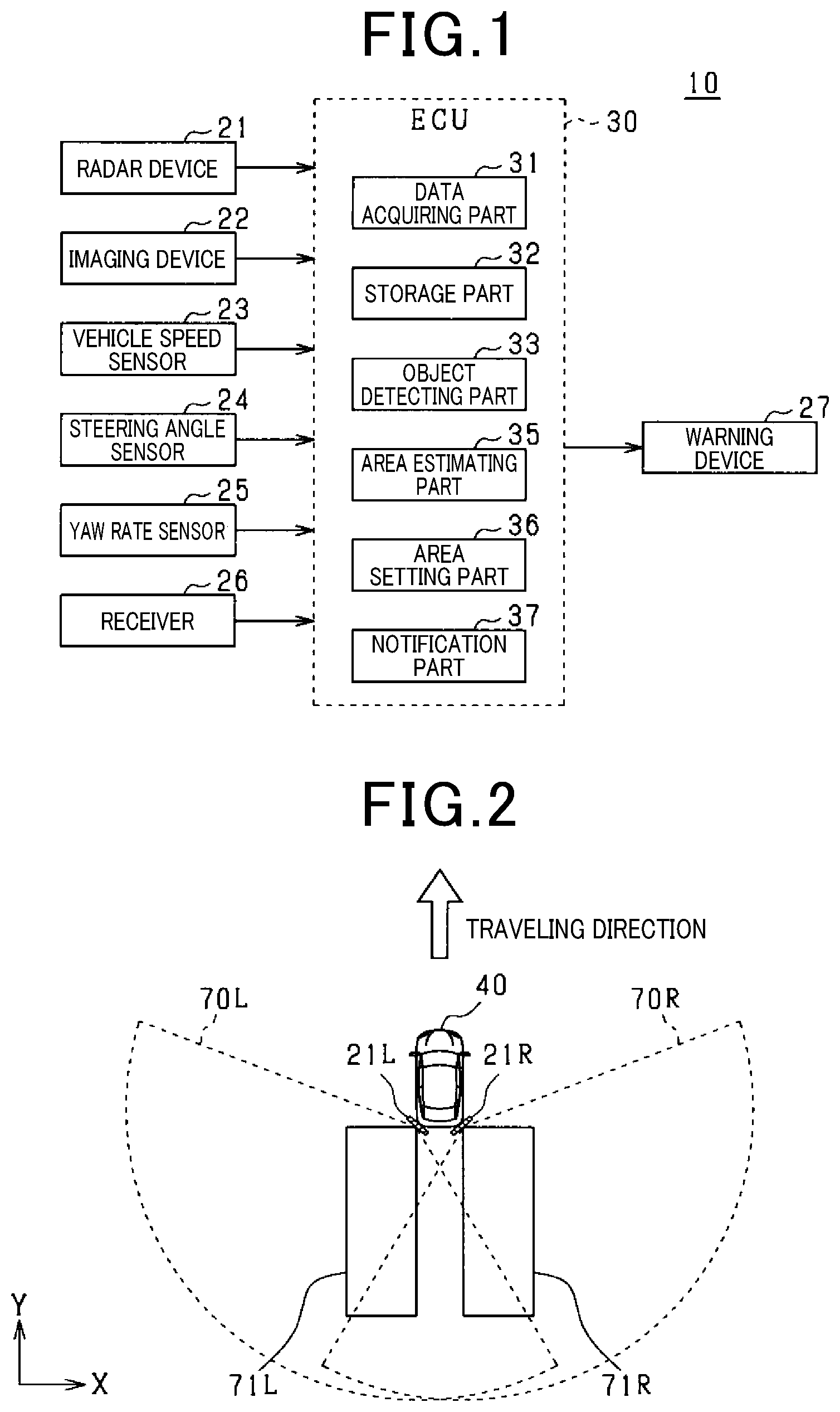Patent US12472971 Figure 1 – Driving assistance device
