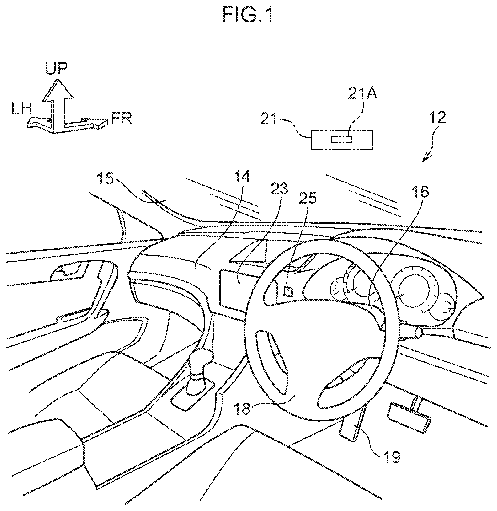 Patent US12472972 Figure 1 – Vehicle control device, vehicle control method, non-transitory storage medium