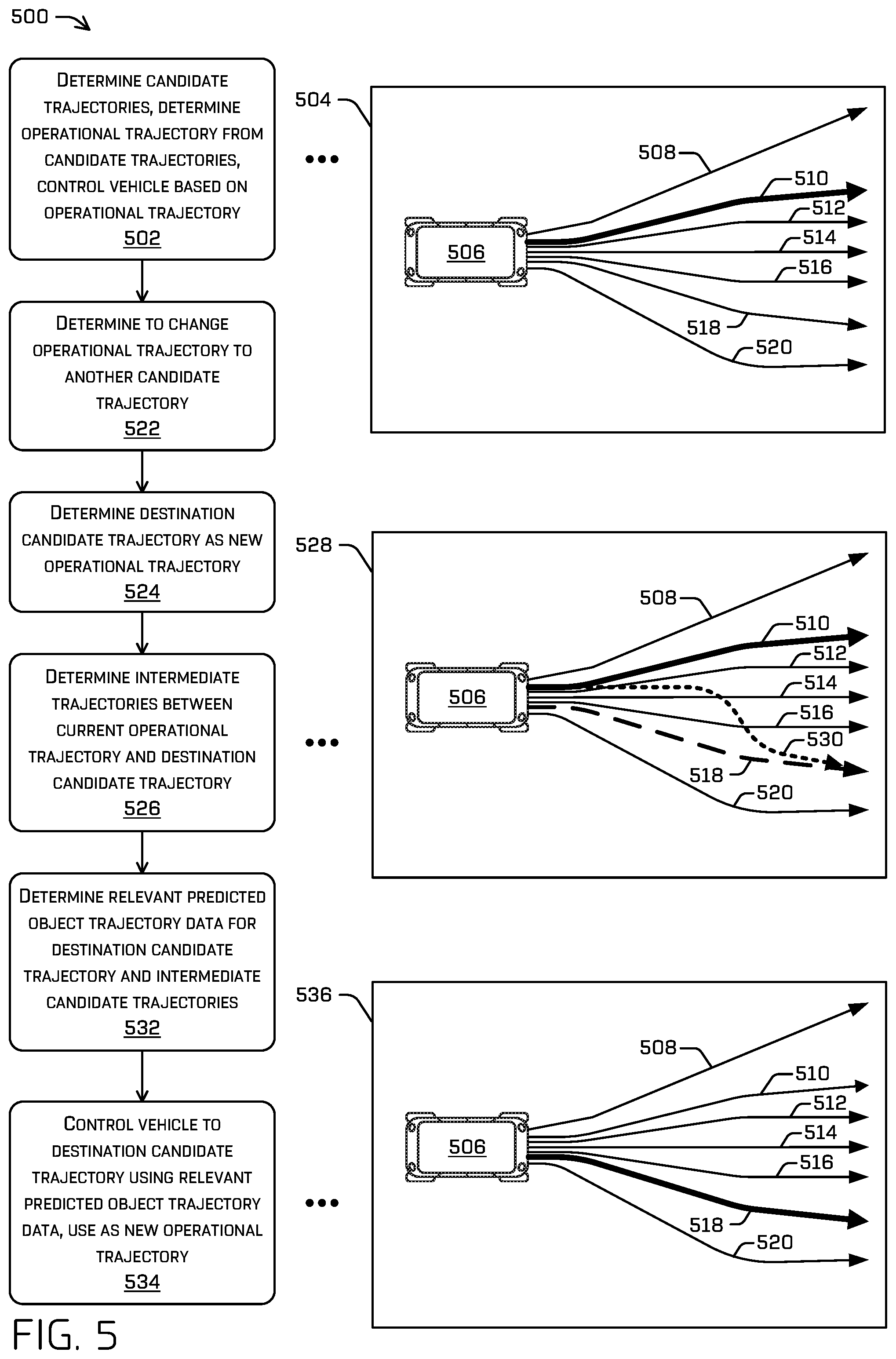 Patent US12472980 Figure 5 – Object relevance filtering
