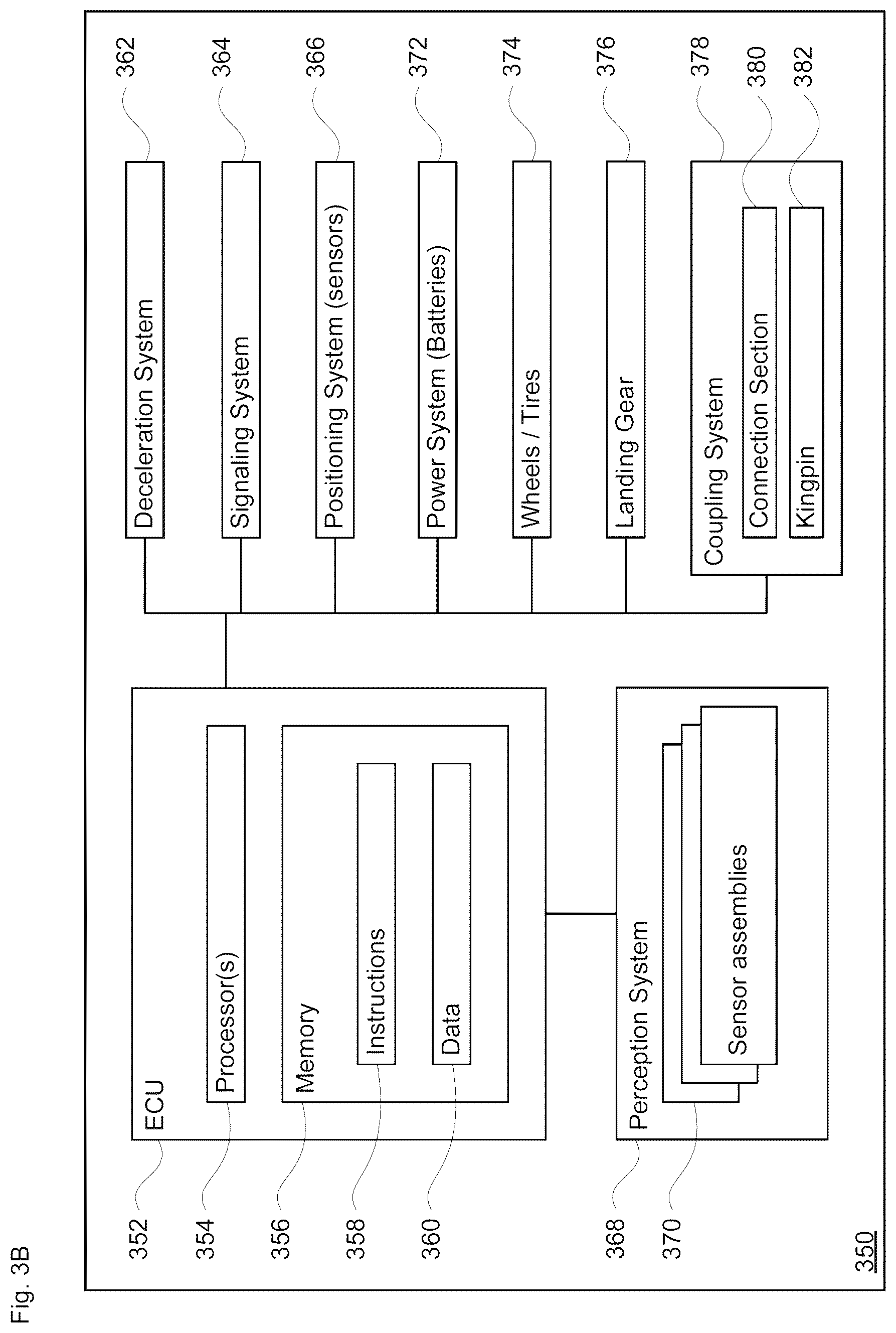 Patent US12472987 Figure 8 – Pick-up and drop-off signals for managing double parking obstruction