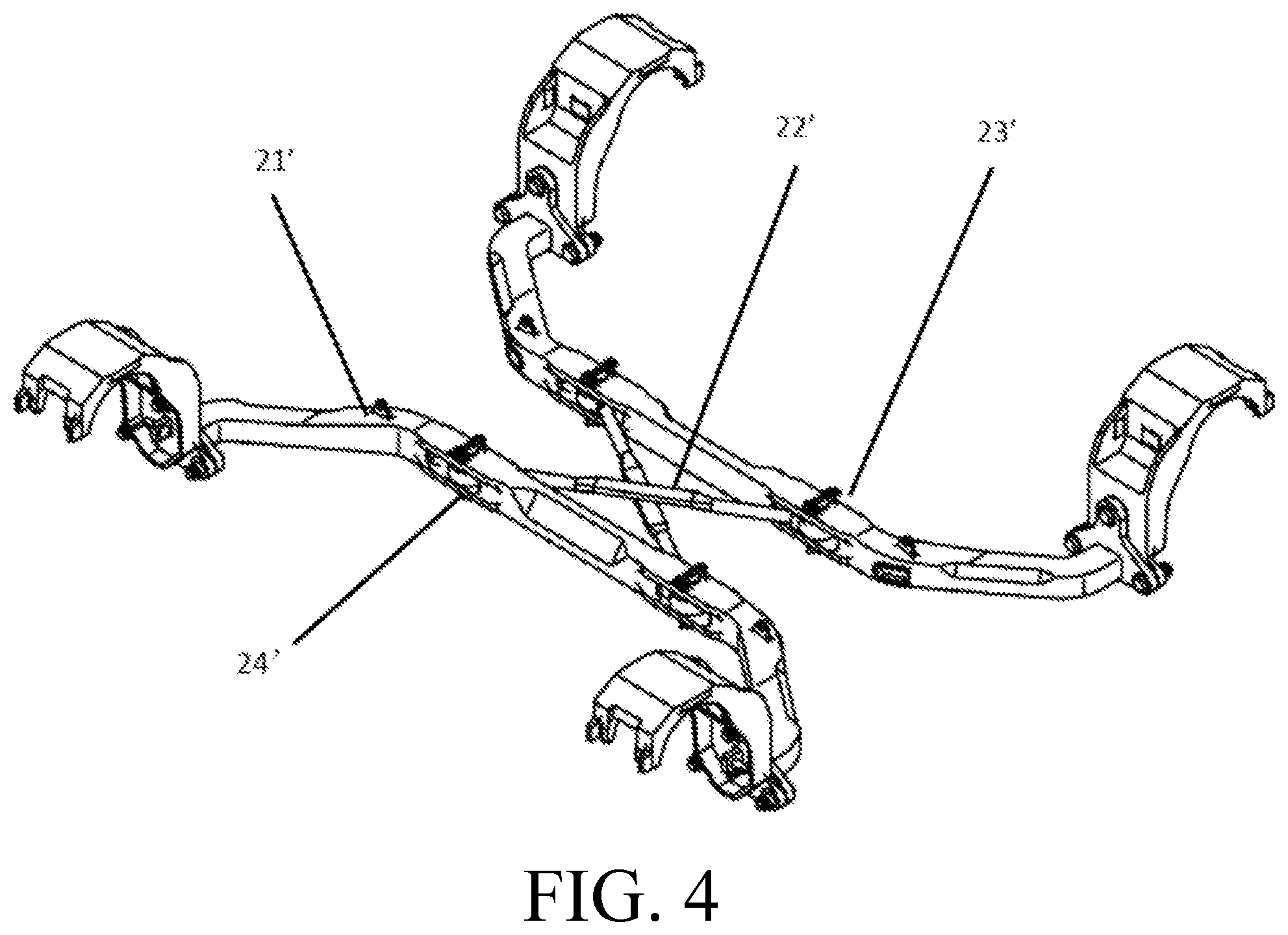 Patent US12472996 Figure 4 – Underneath type railway freight car bogie wheelset radial device
