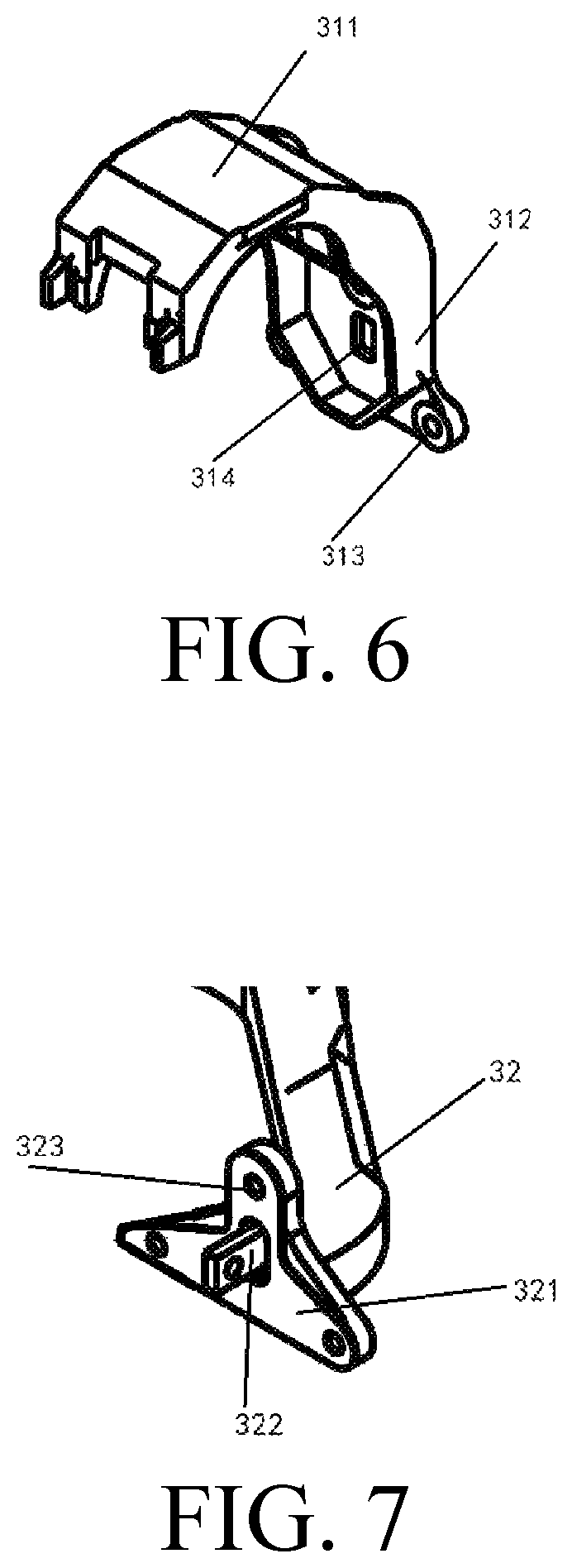 Patent US12472996 Figure 6 – Underneath type railway freight car bogie wheelset radial device
