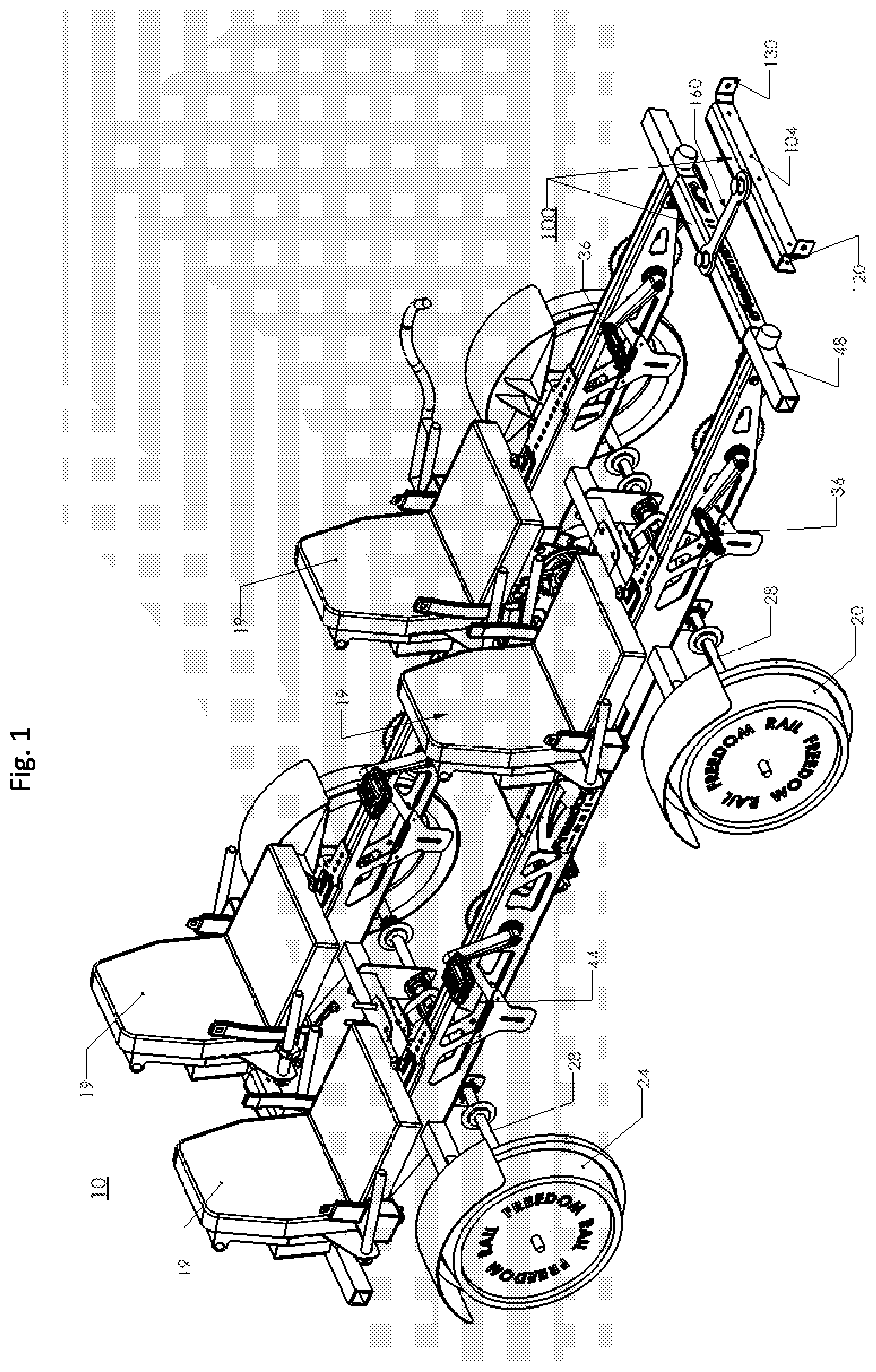 Patent US12472997 Figure 1 – Tow hitch assembly for wheeled vehicles