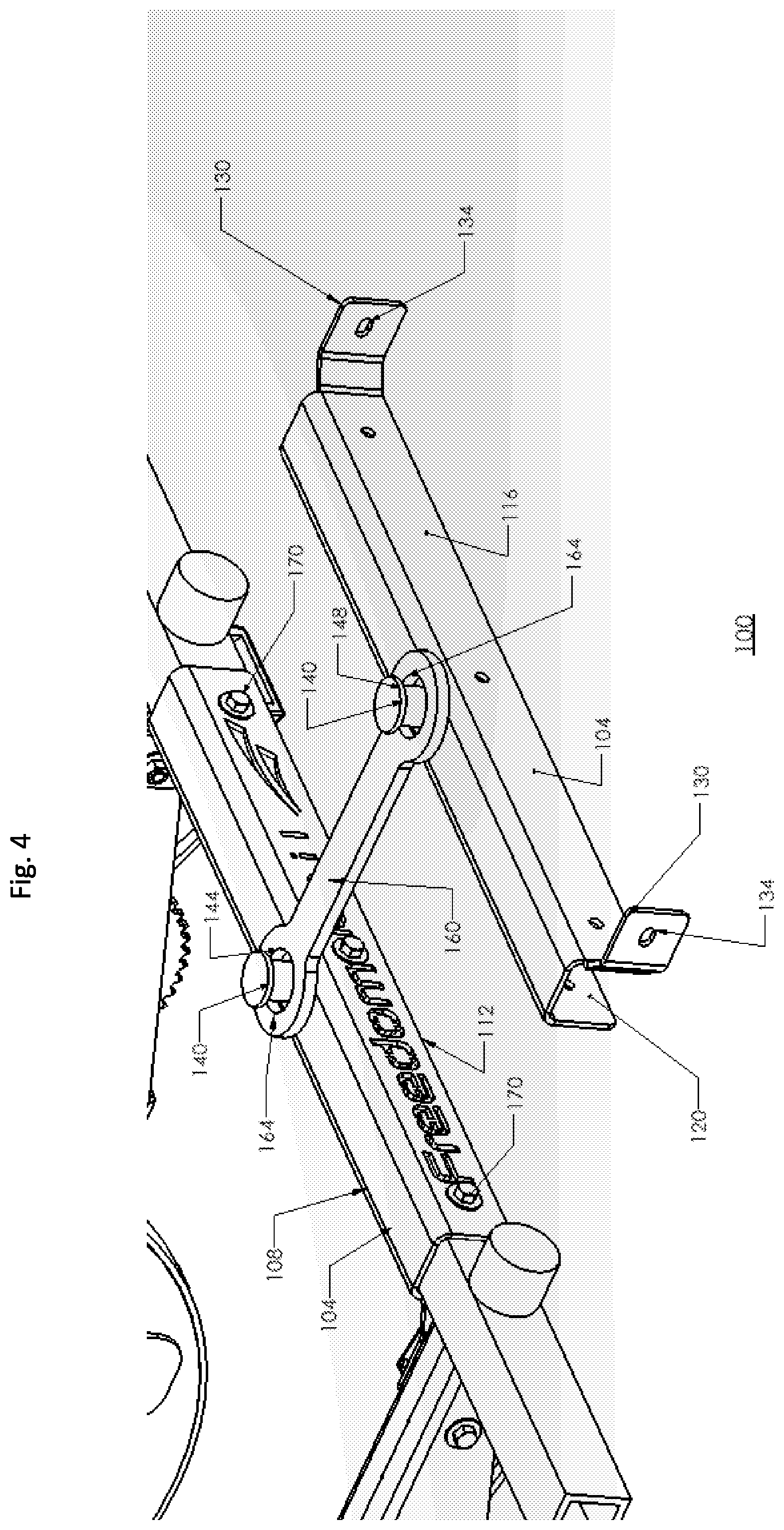 Patent US12472997 Figure 5 – Tow hitch assembly for wheeled vehicles