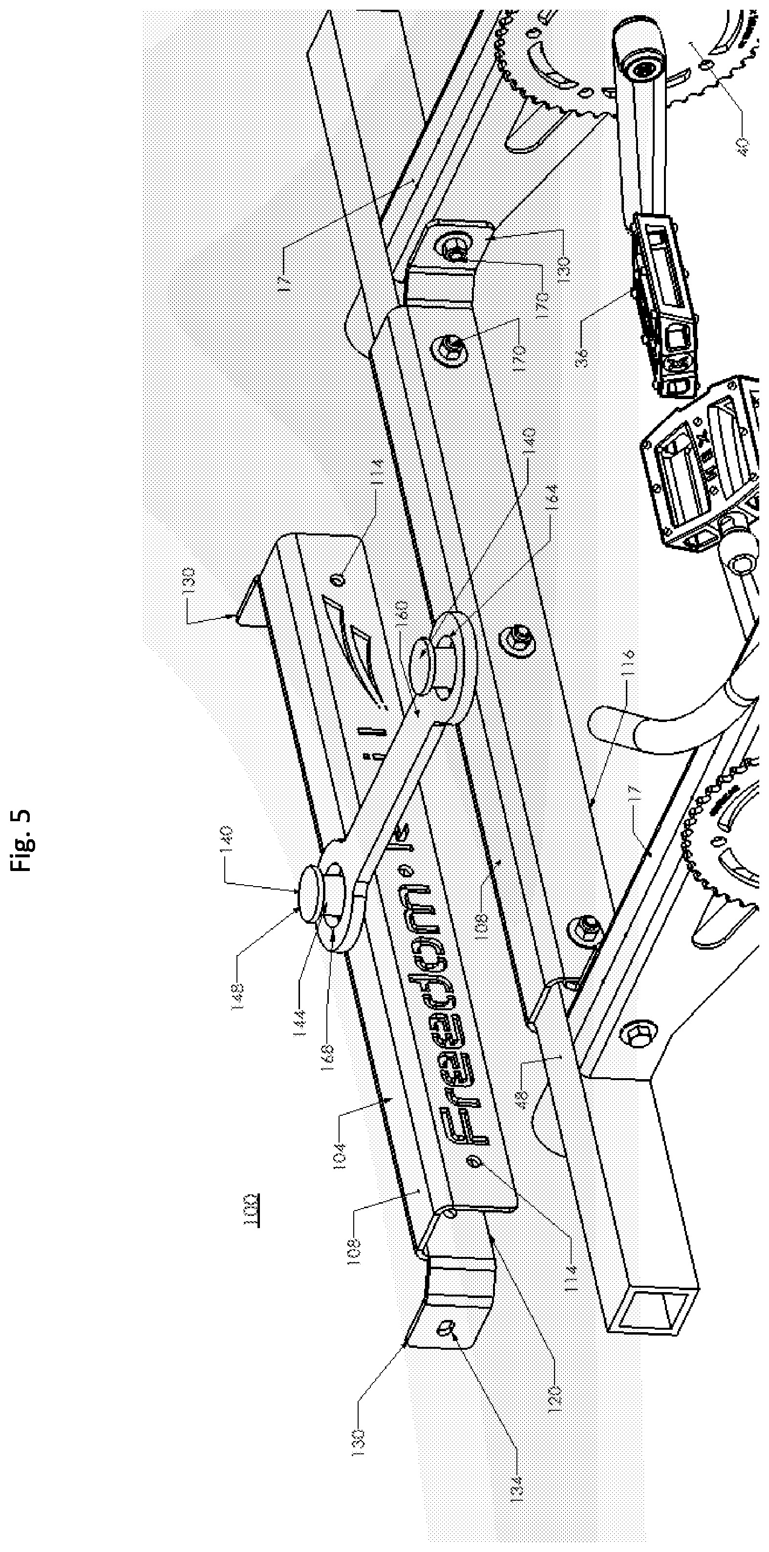 Patent US12472997 Figure 6 – Tow hitch assembly for wheeled vehicles