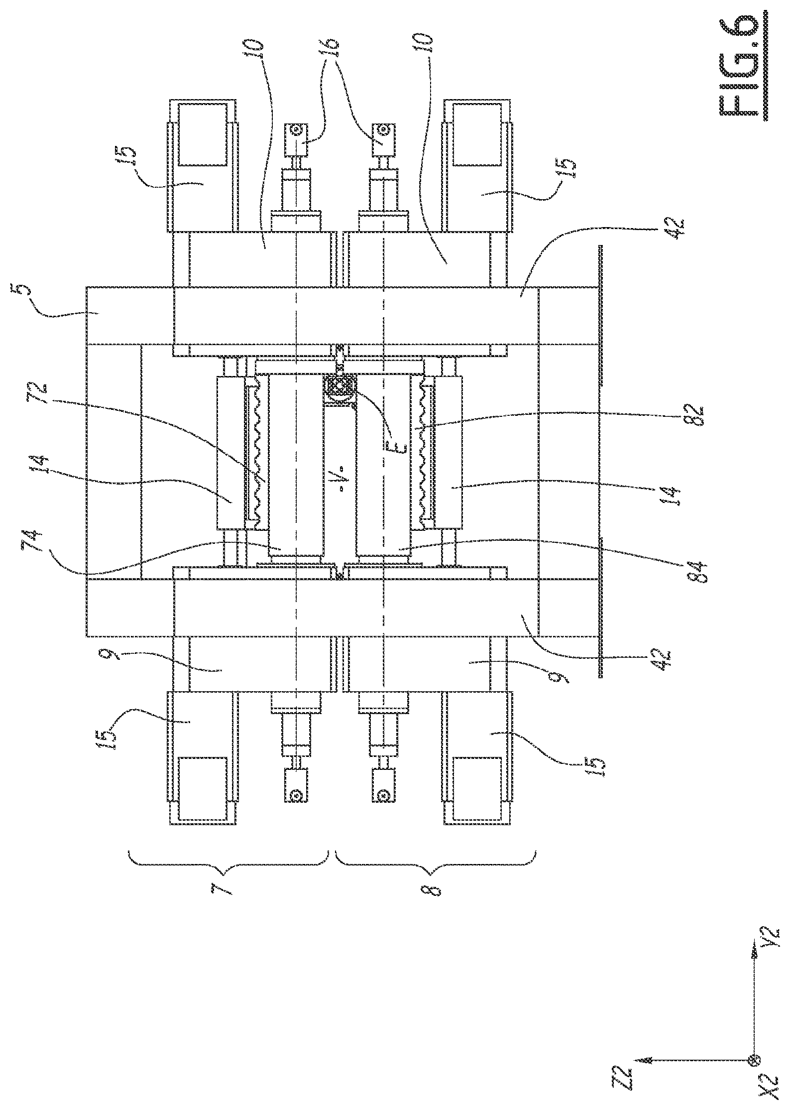 Patent US12479017 Figure 6 – Billet rolling mill equipped with a manipulator subassembly and method for controlling such a rolling mill