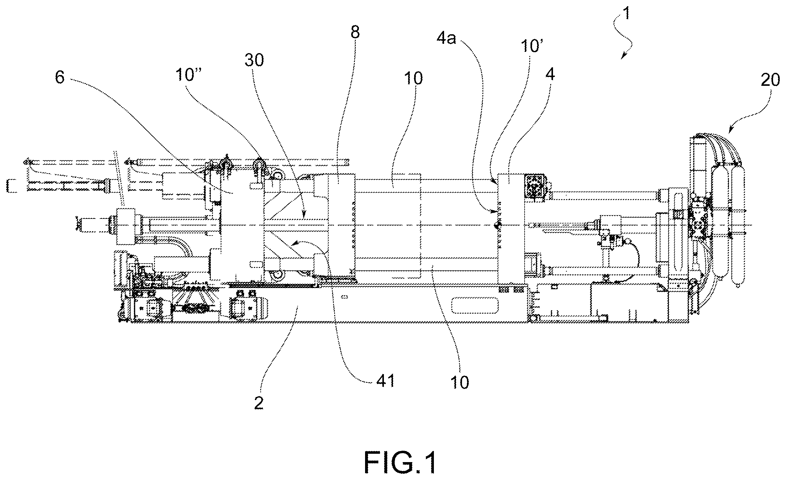 Patent US12479023 Figure 1 – Method for manufacturing a die-casting machine and die-casting machine