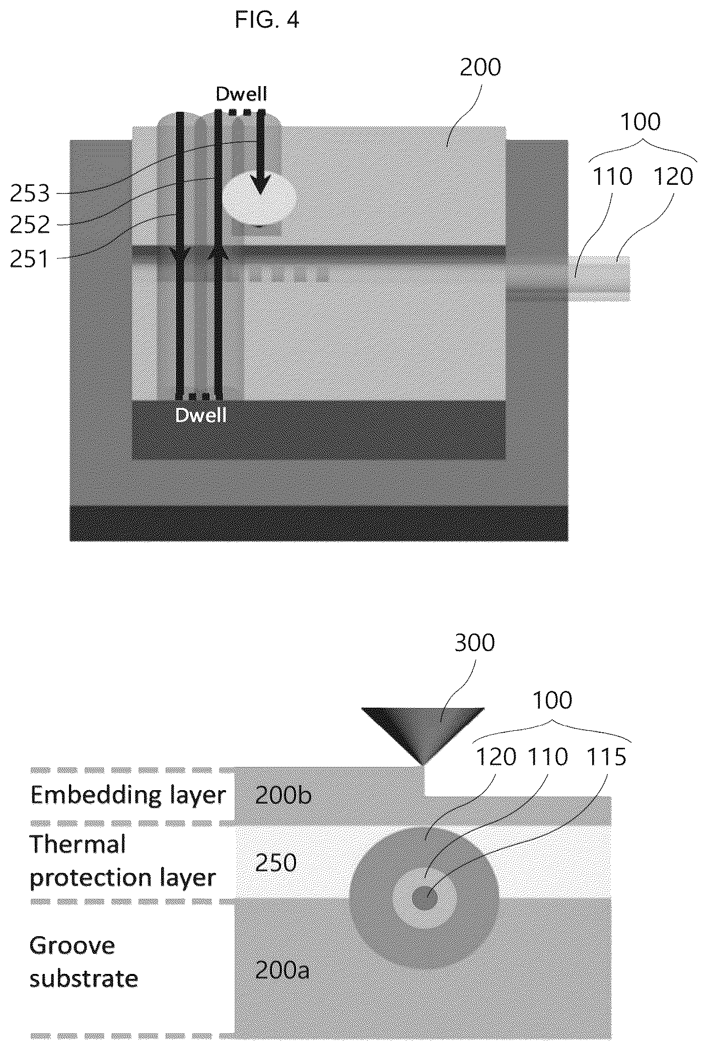 Patent US12479030 Figure 4 – Method for embedding optical fiber sensor in metal 3D printing structure, and metal 3D printing turbine blade having embedded optical fiber sensor manufactured by applying embedding method