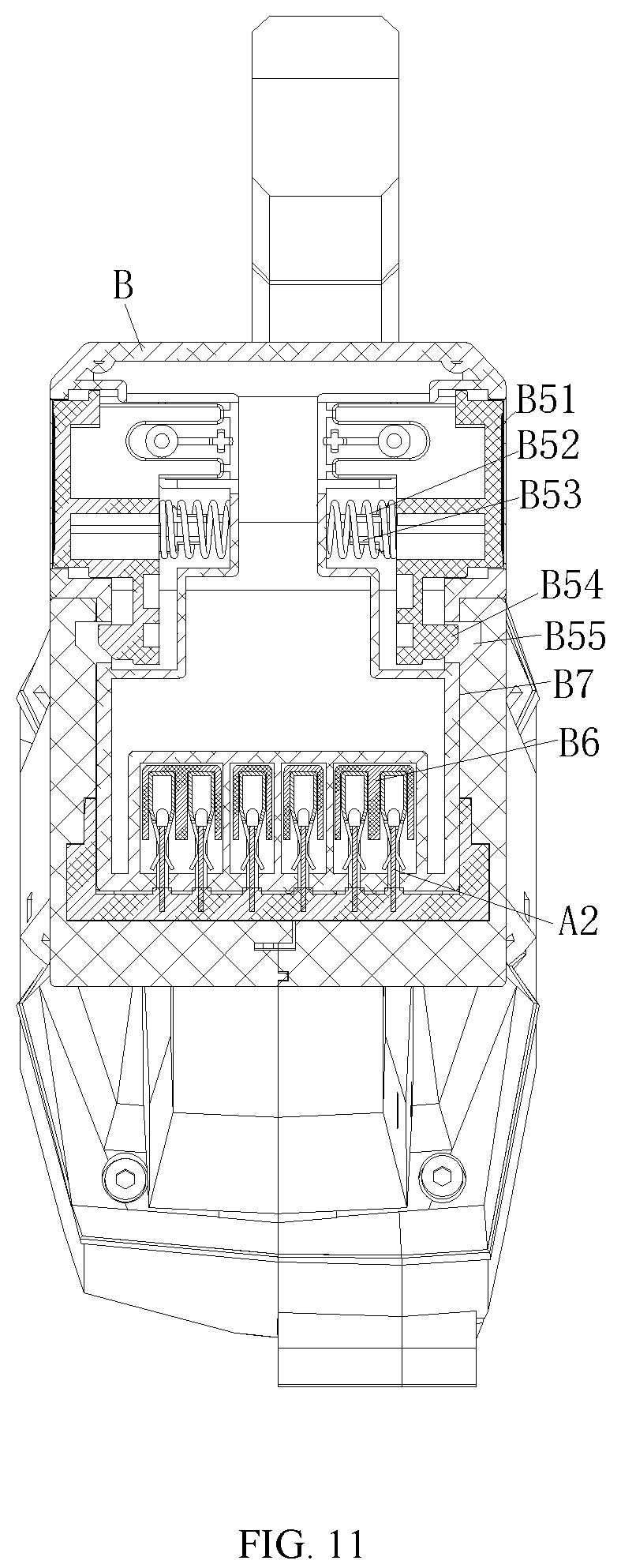 Patent US12479038 Figure 10 – Handheld lithium battery threading machine and threading method