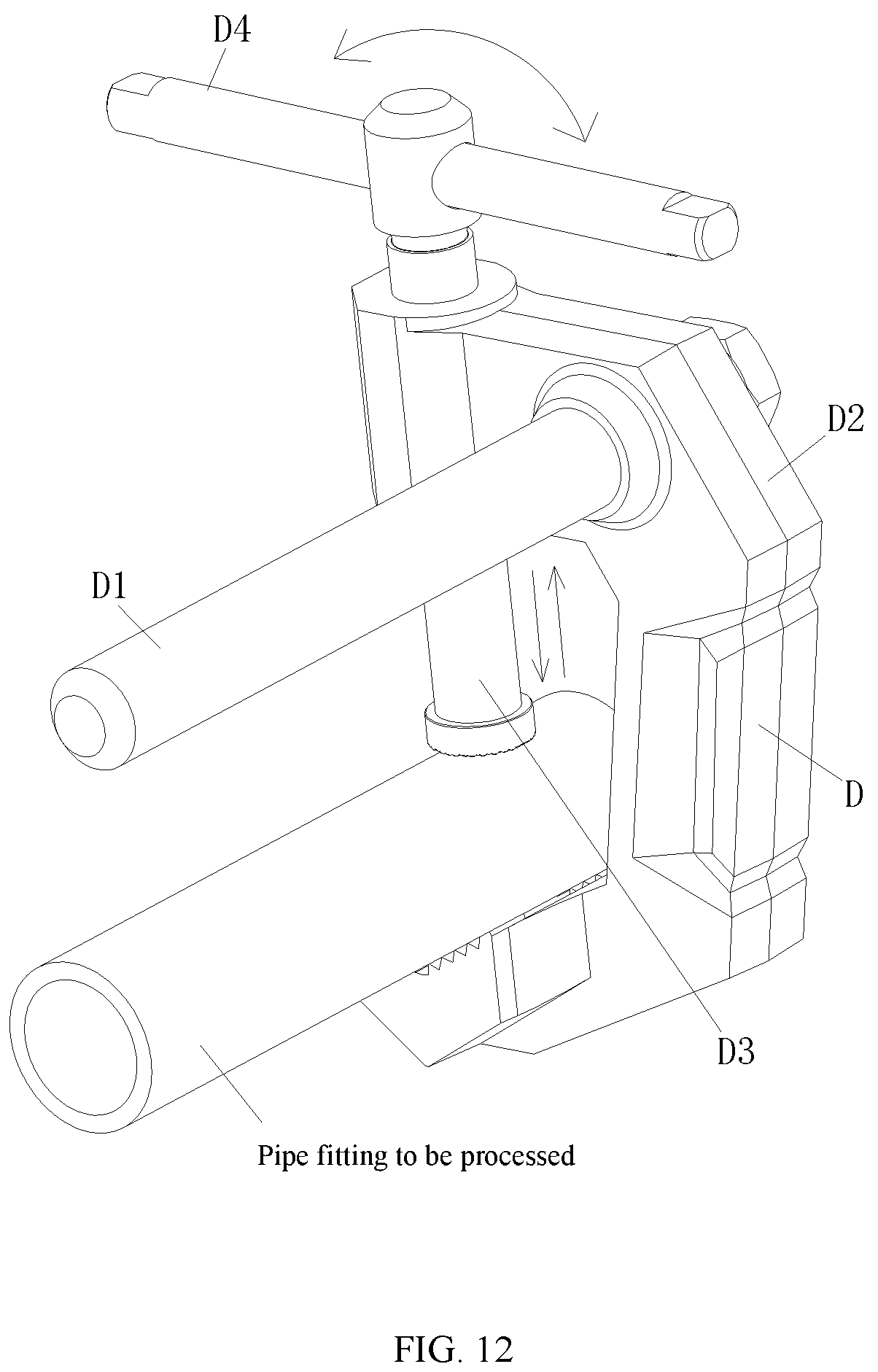 Patent US12479038 Figure 11 – Handheld lithium battery threading machine and threading method