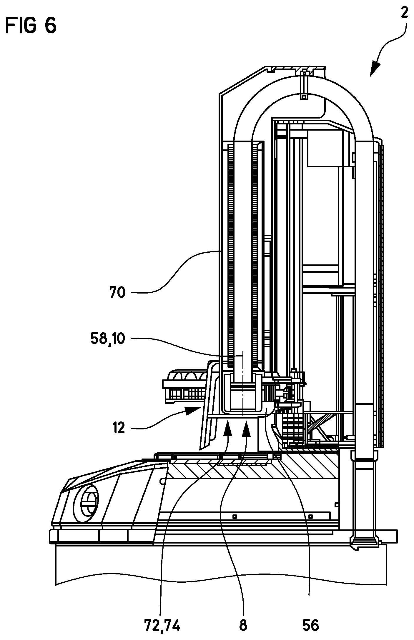 Patent US12479054 Figure 5 – Appliance for heat treatment and method for operating the appliance
