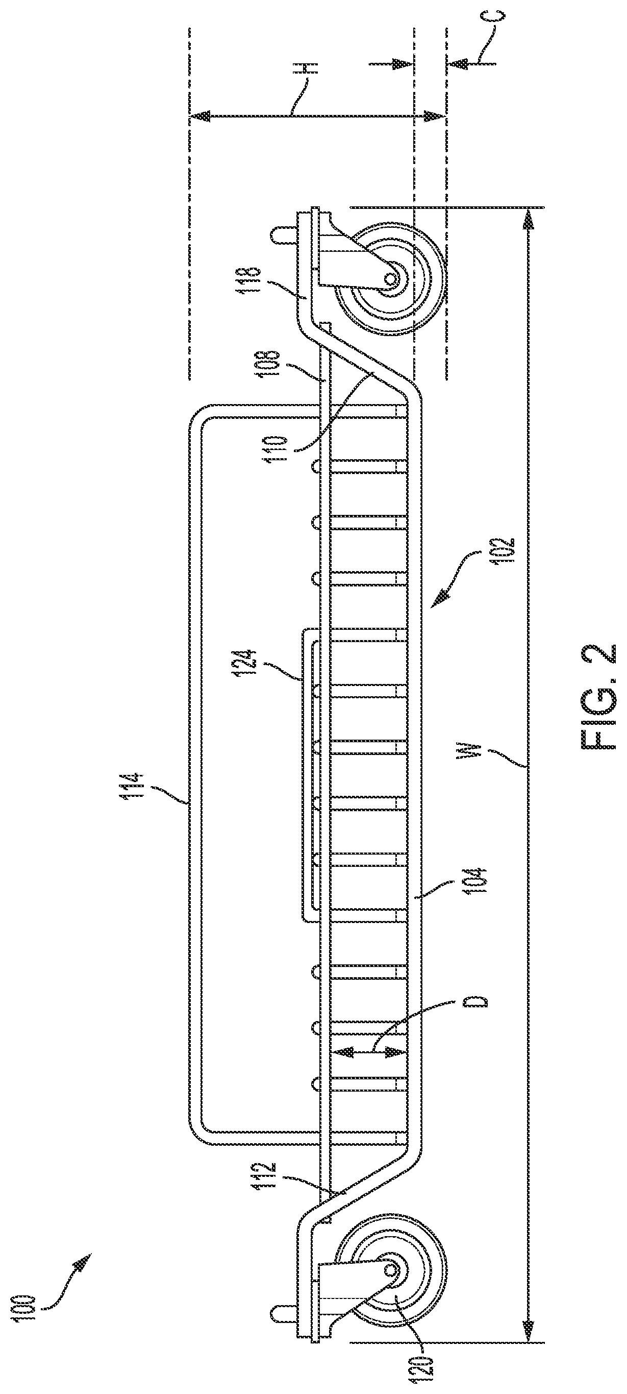 Patent US12479081 Figure 2 – Storage bin with retaining feature