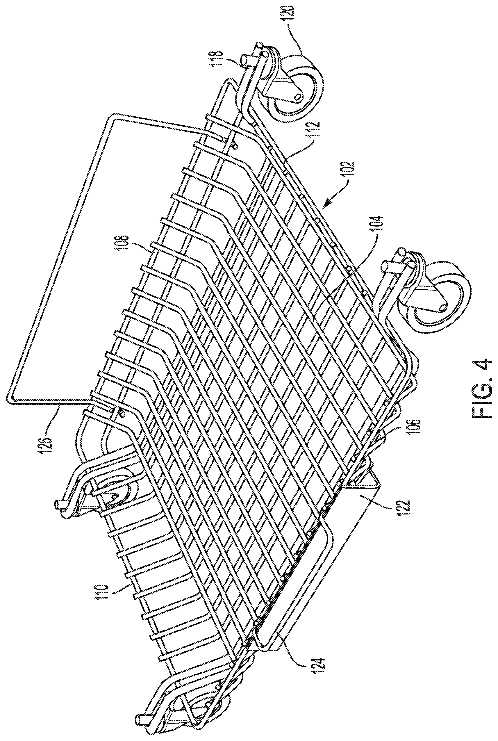 Patent US12479081 Figure 4 – Storage bin with retaining feature