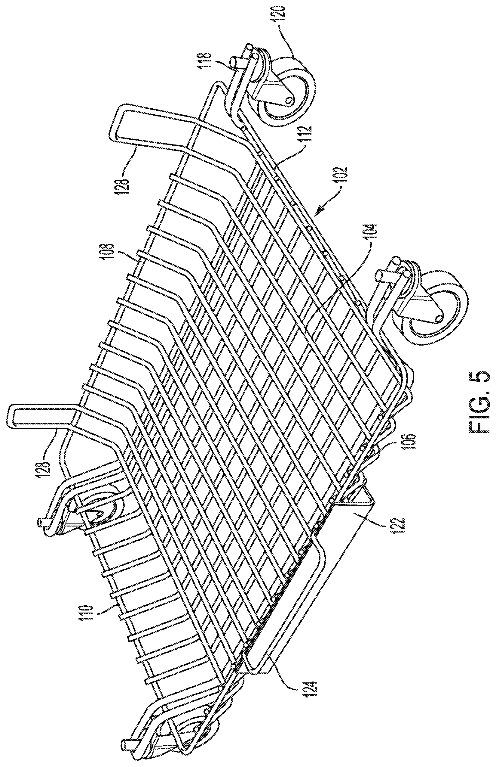 Patent US12479081 Figure 5 – Storage bin with retaining feature