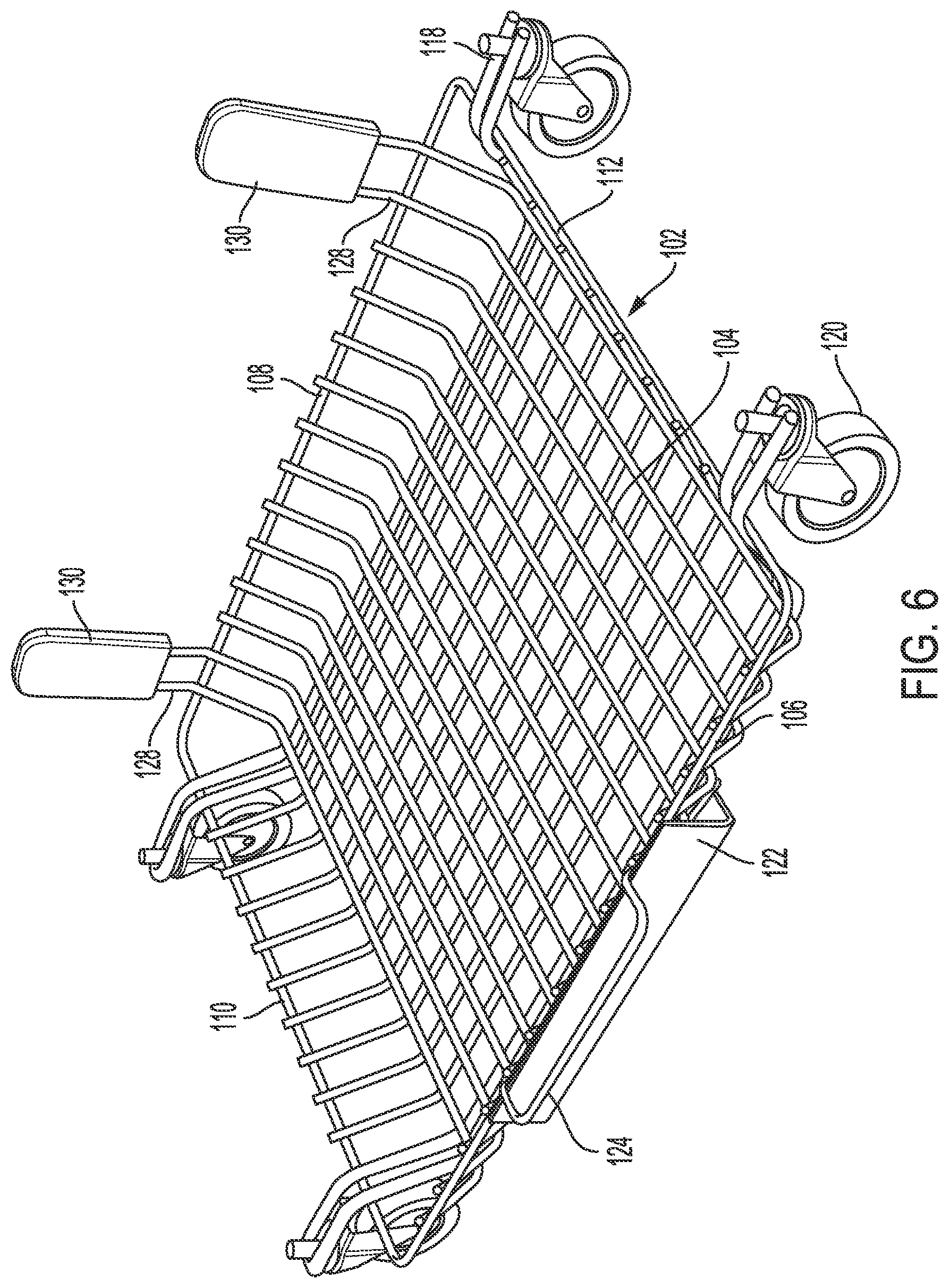 Patent US12479081 Figure 6 – Storage bin with retaining feature