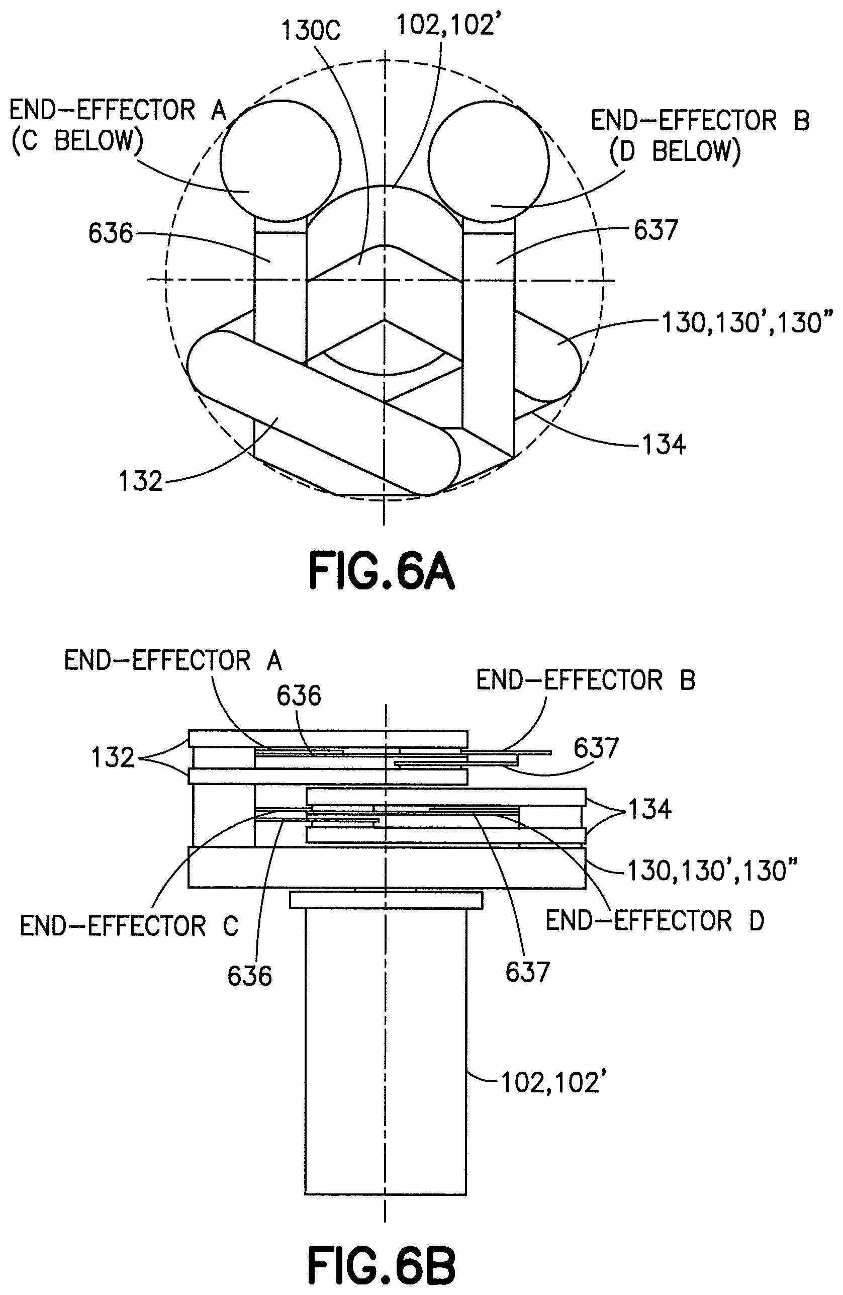 Patent US12479085 Figure 9 – Material-handling robot with multiple semi-independent arms