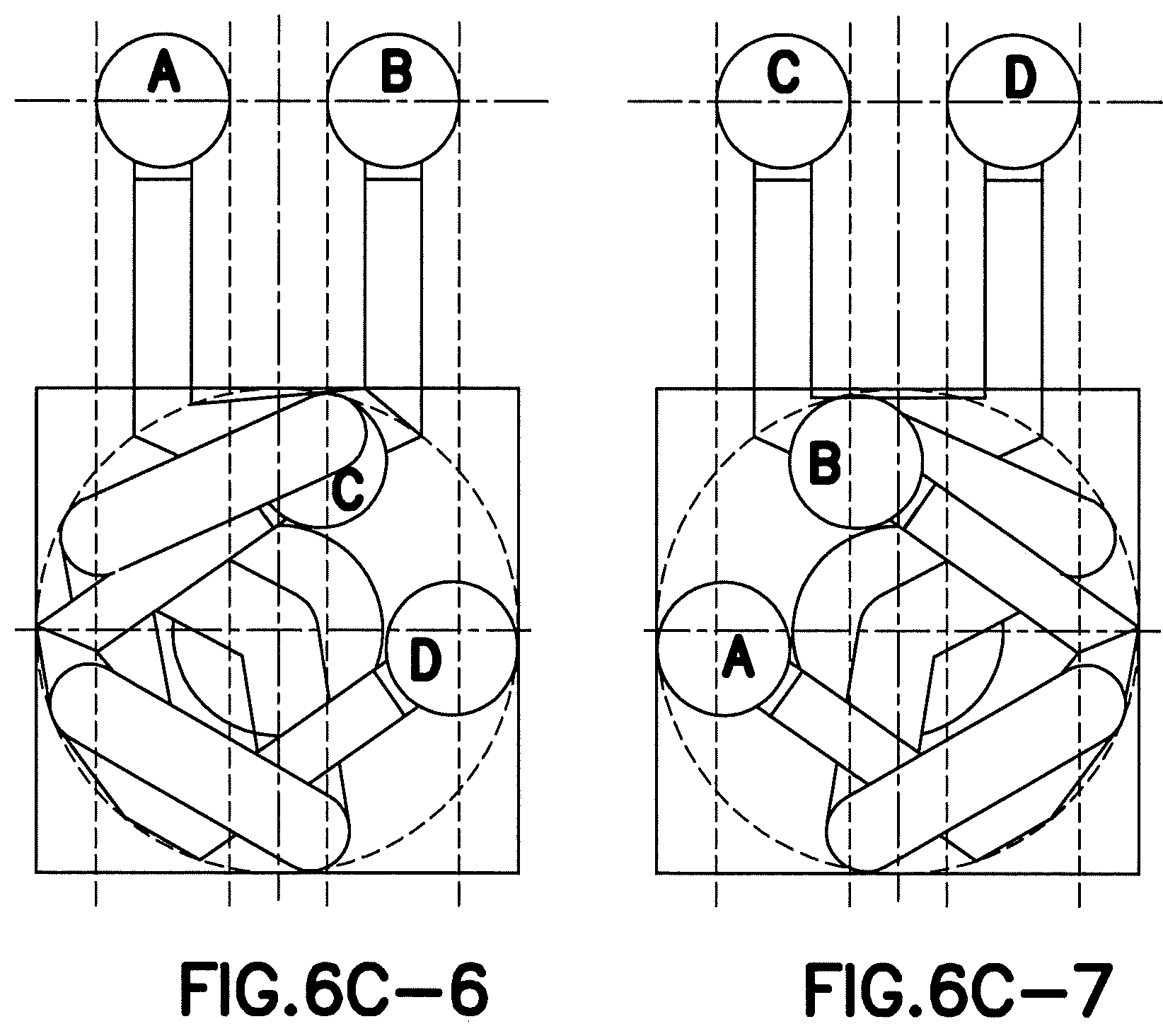 Patent US12479085 Figure 12 – Material-handling robot with multiple semi-independent arms