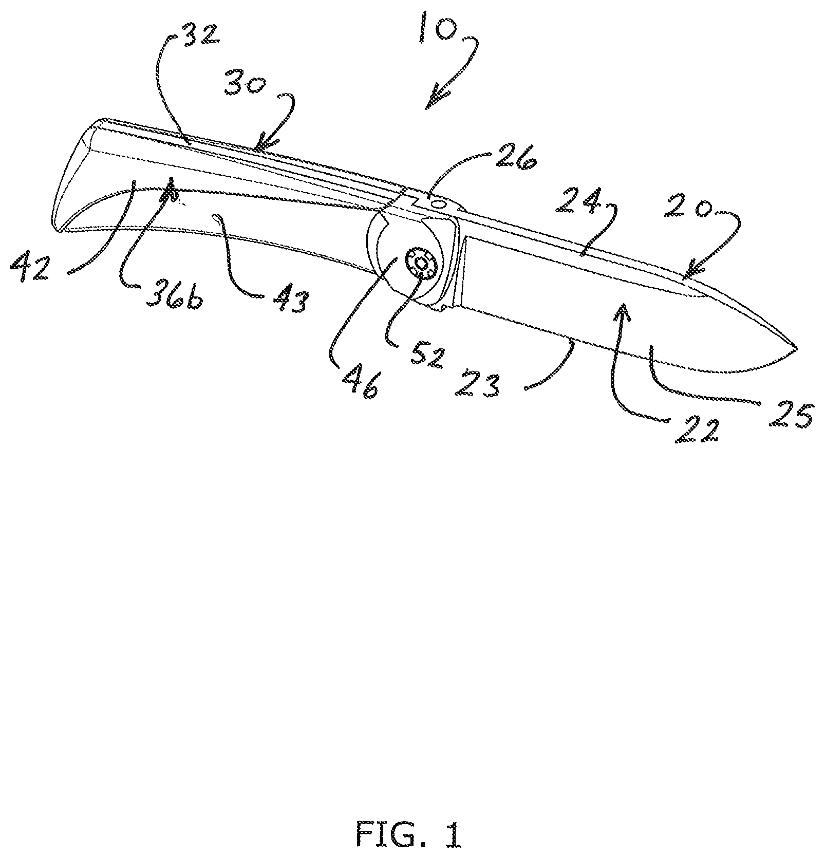 Patent US12479115 — Fixed blade folding knife assembly — Figure 1