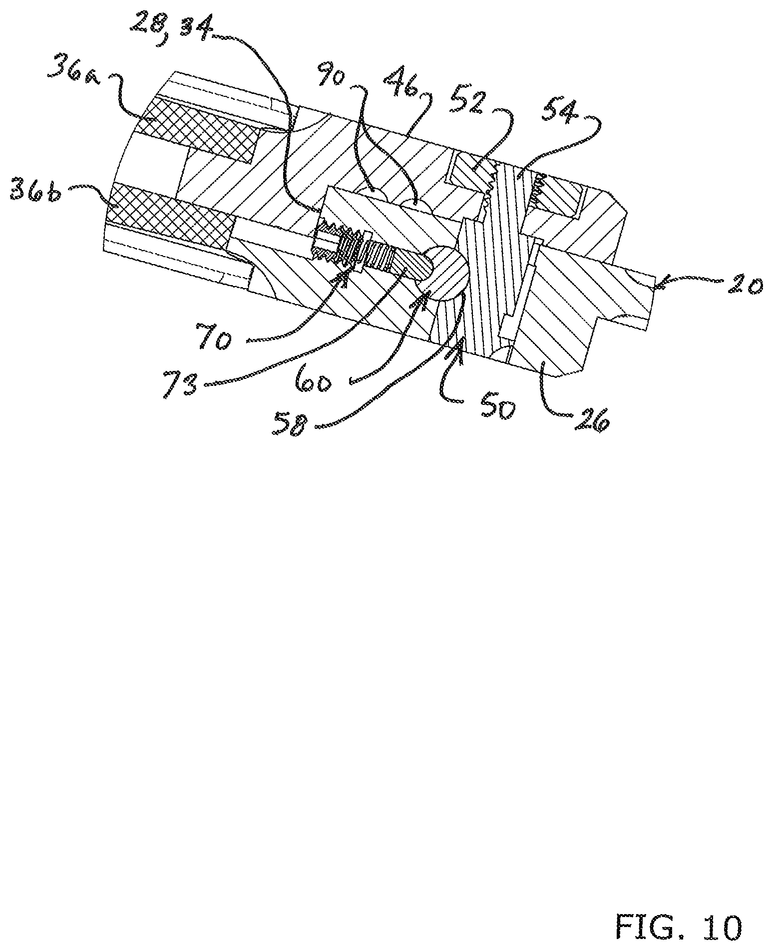 Patent US12479115 Figure 7 – Fixed blade folding knife assembly