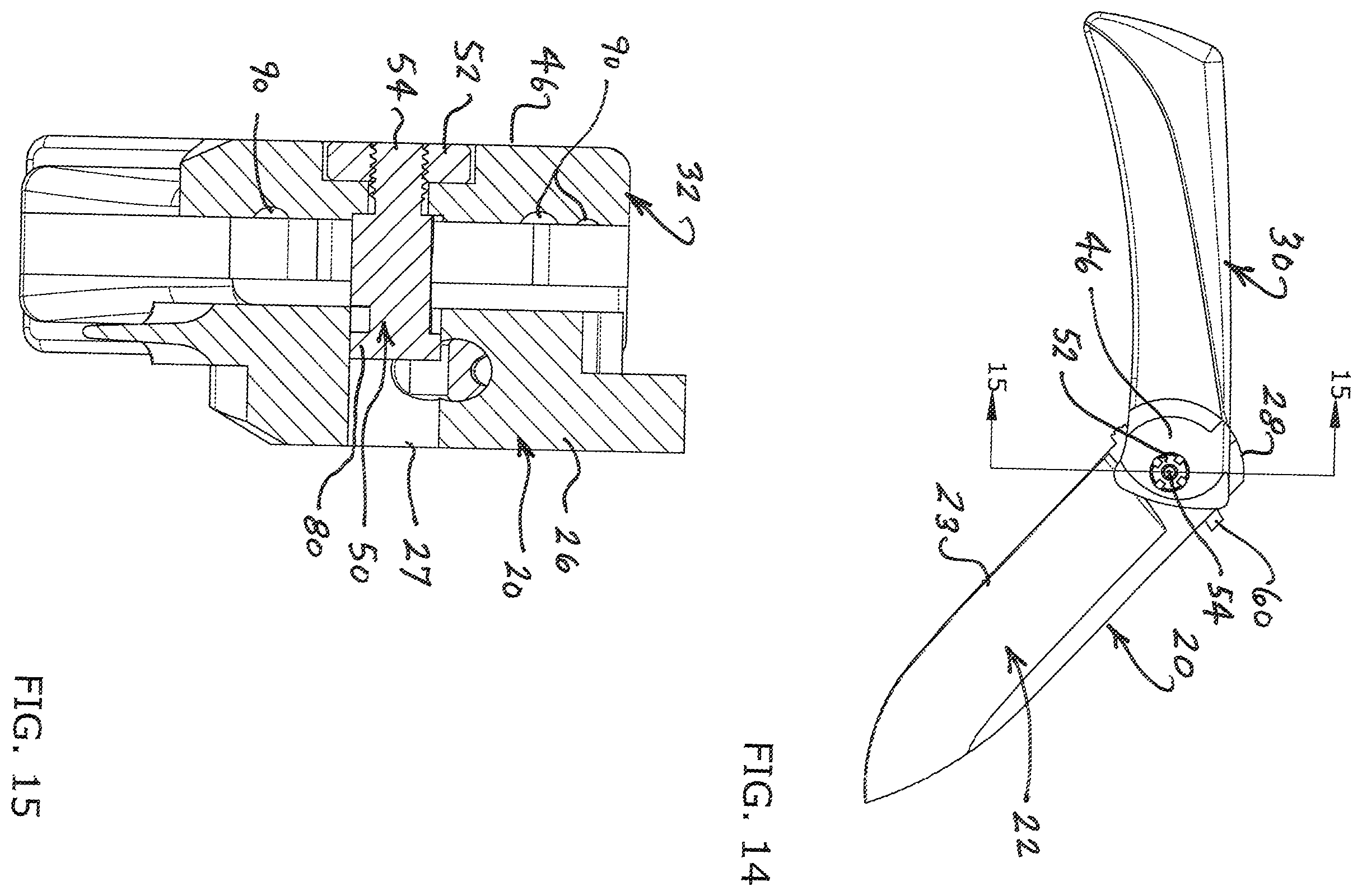 Patent US12479115 Figure 10 – Fixed blade folding knife assembly