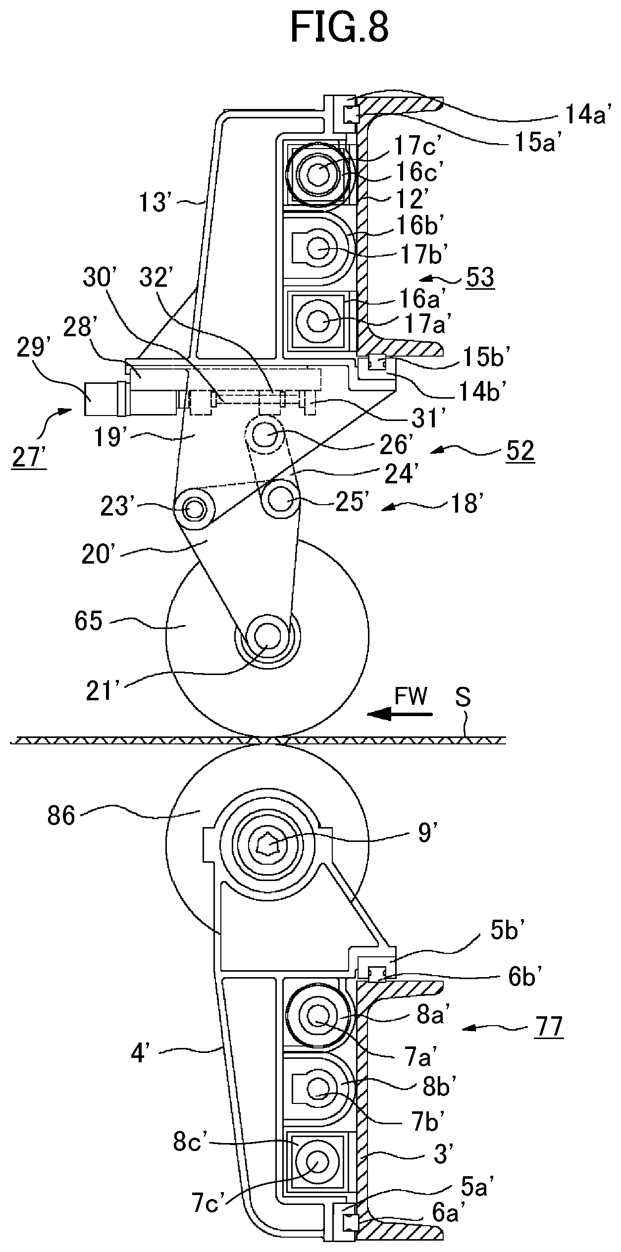 Patent US12479120 Figure 8 – Slitter-scorer apparatus