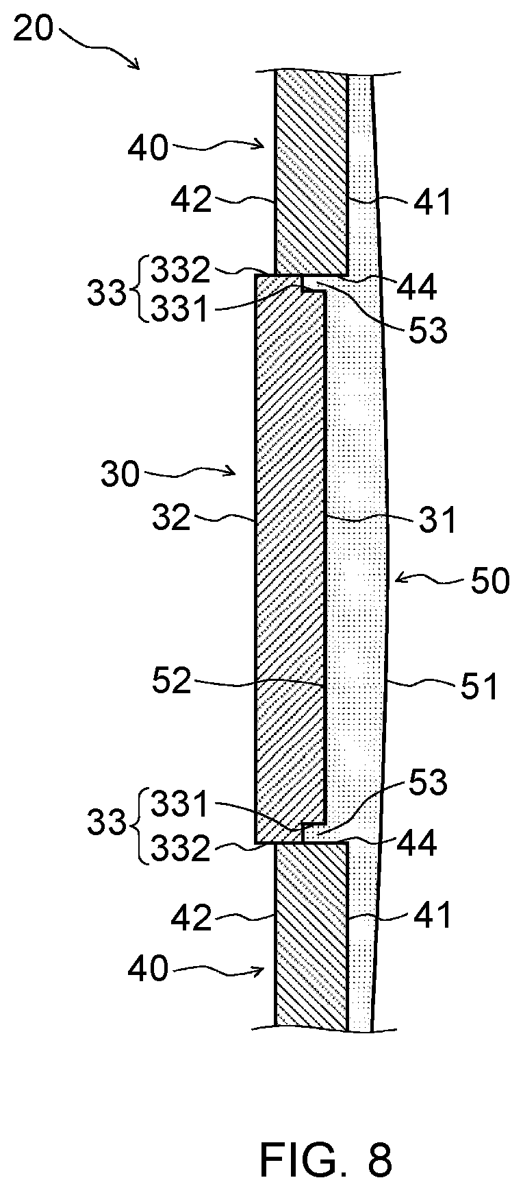 Patent US12479139 Figure 5 – Display device, manufacturing method thereof, and instrument panel comprising display device