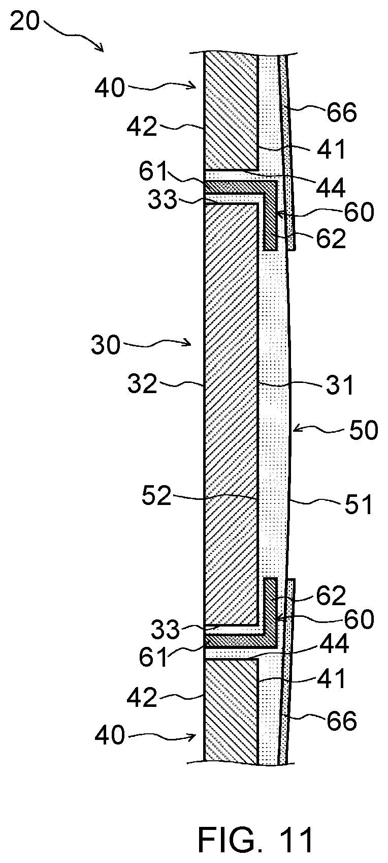 Patent US12479139 Figure 8 – Display device, manufacturing method thereof, and instrument panel comprising display device