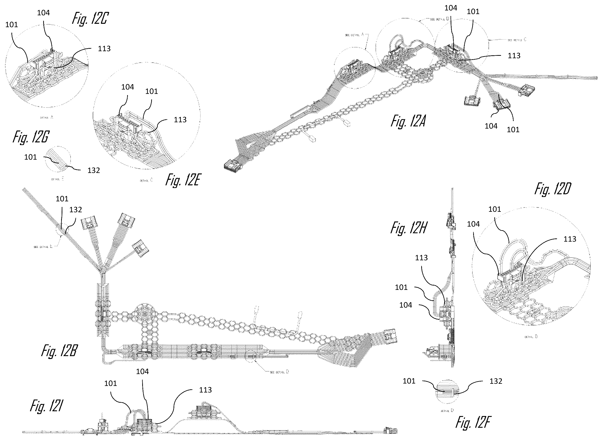 Patent US12479156 Figure 12 – Electrical wiring harness assembly and process for manufacturing same