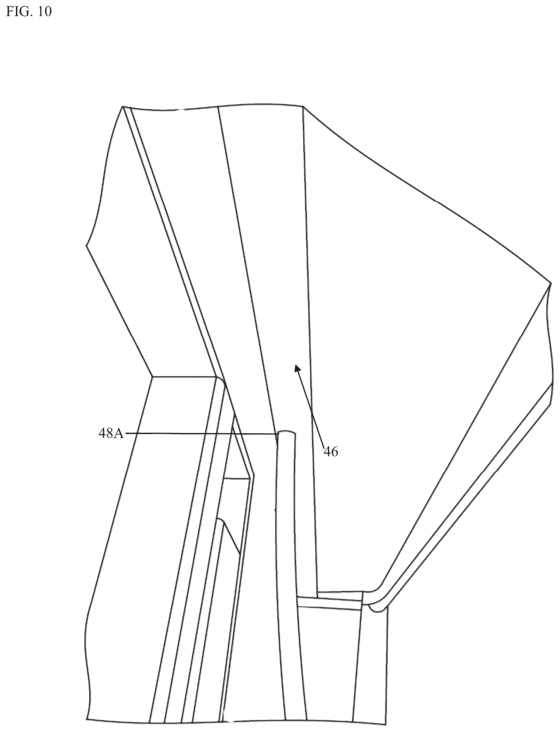 Patent US12479172 Figure 11 – Truck cap and method of making a truck cap using a closed-cavity bag molding process