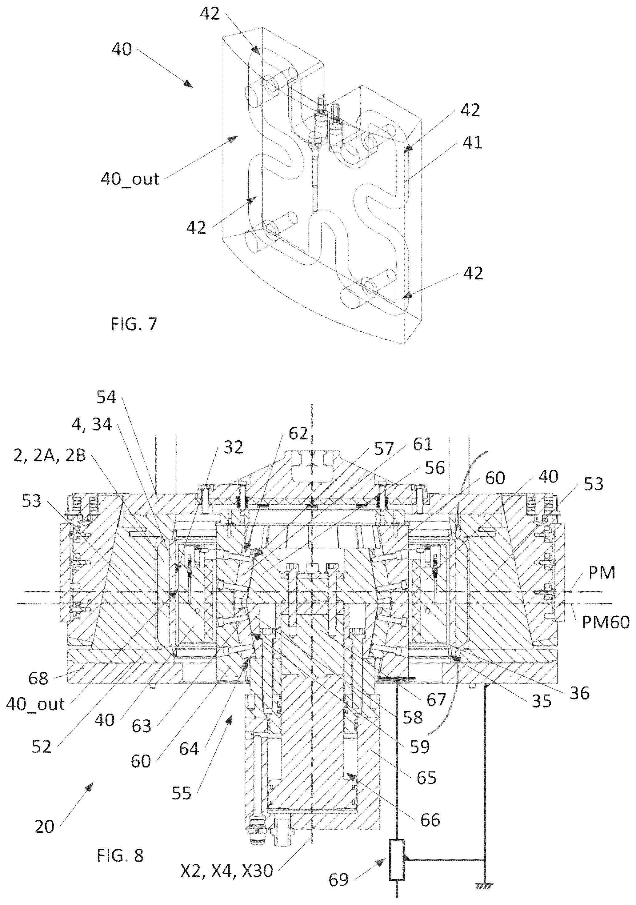Patent US12479177 Figure 5 – Facility and method for manufacturing an annular tire on a lightweight monolithic core