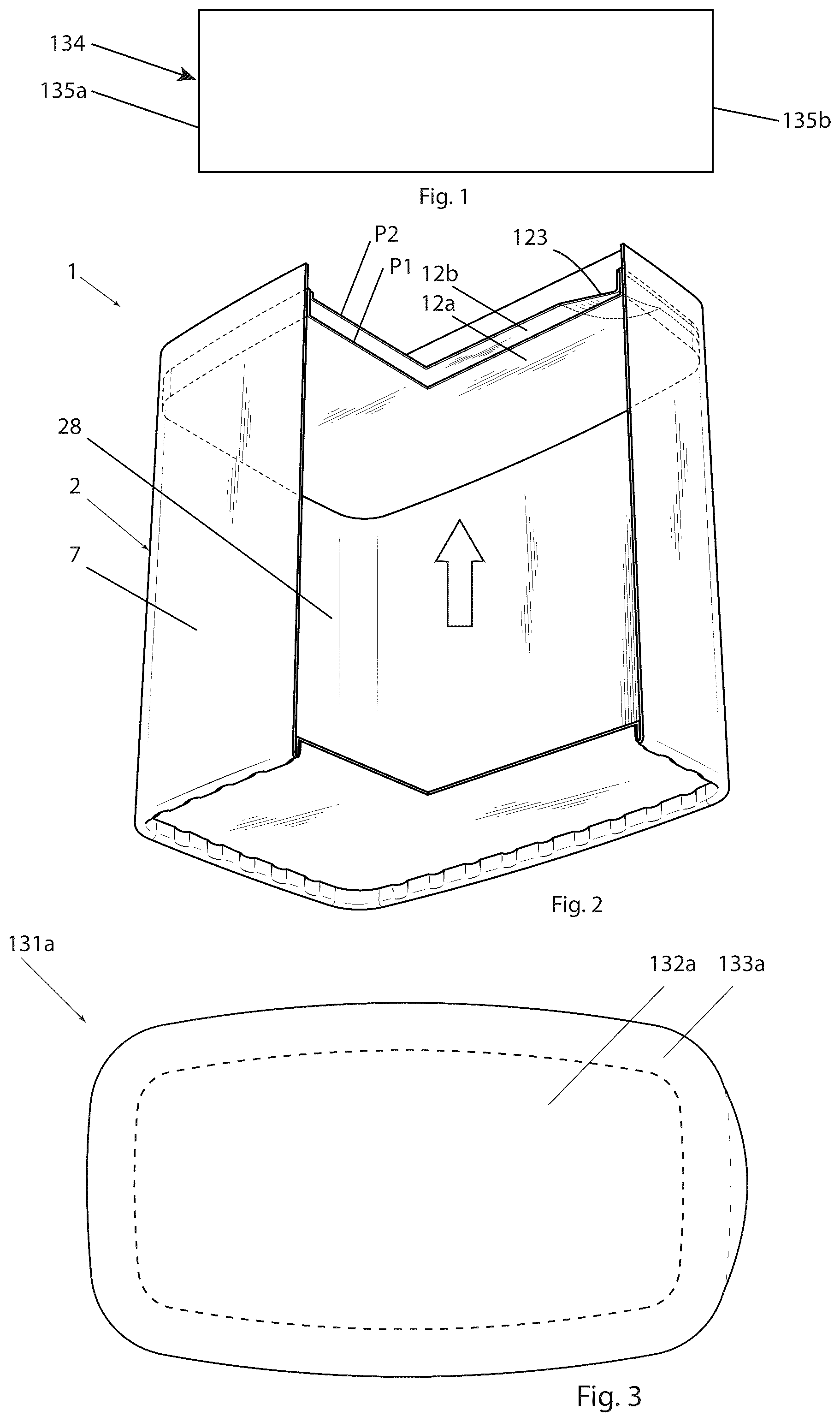 Patent US12479183 Figure 1 – Packaging container and a method of producing such a packaging container